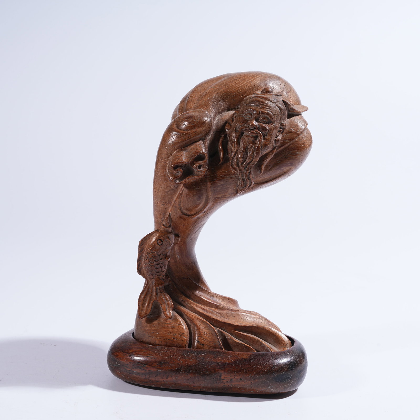 A BOXWOOD FIGURE FIGURINE: Boxwood Figure Figurine