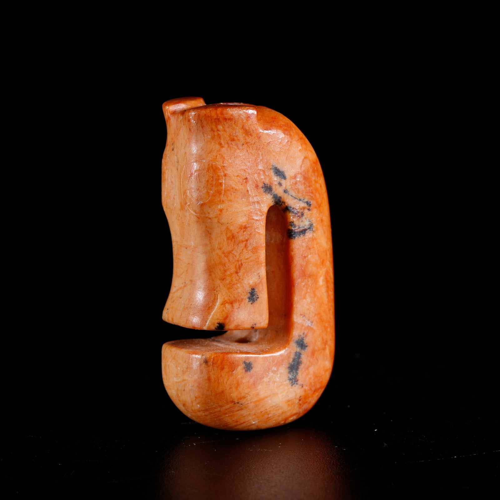 A ANCIENT JADE PIG DRAGON CARVING (1 of 9)