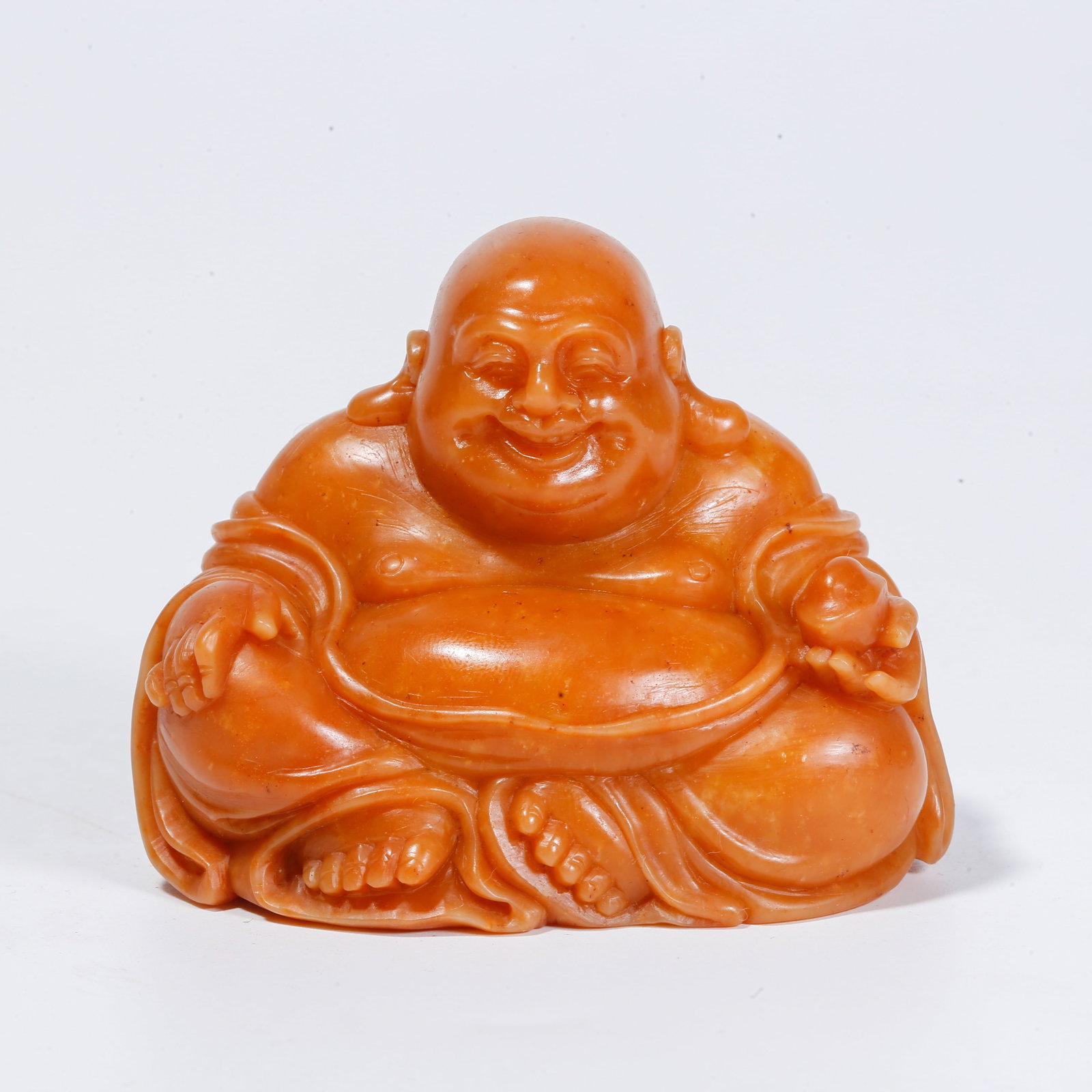 A SHOUSHAN TIANHUANG STONE MAITREYA BUDDHA CARVING (1 of 9)