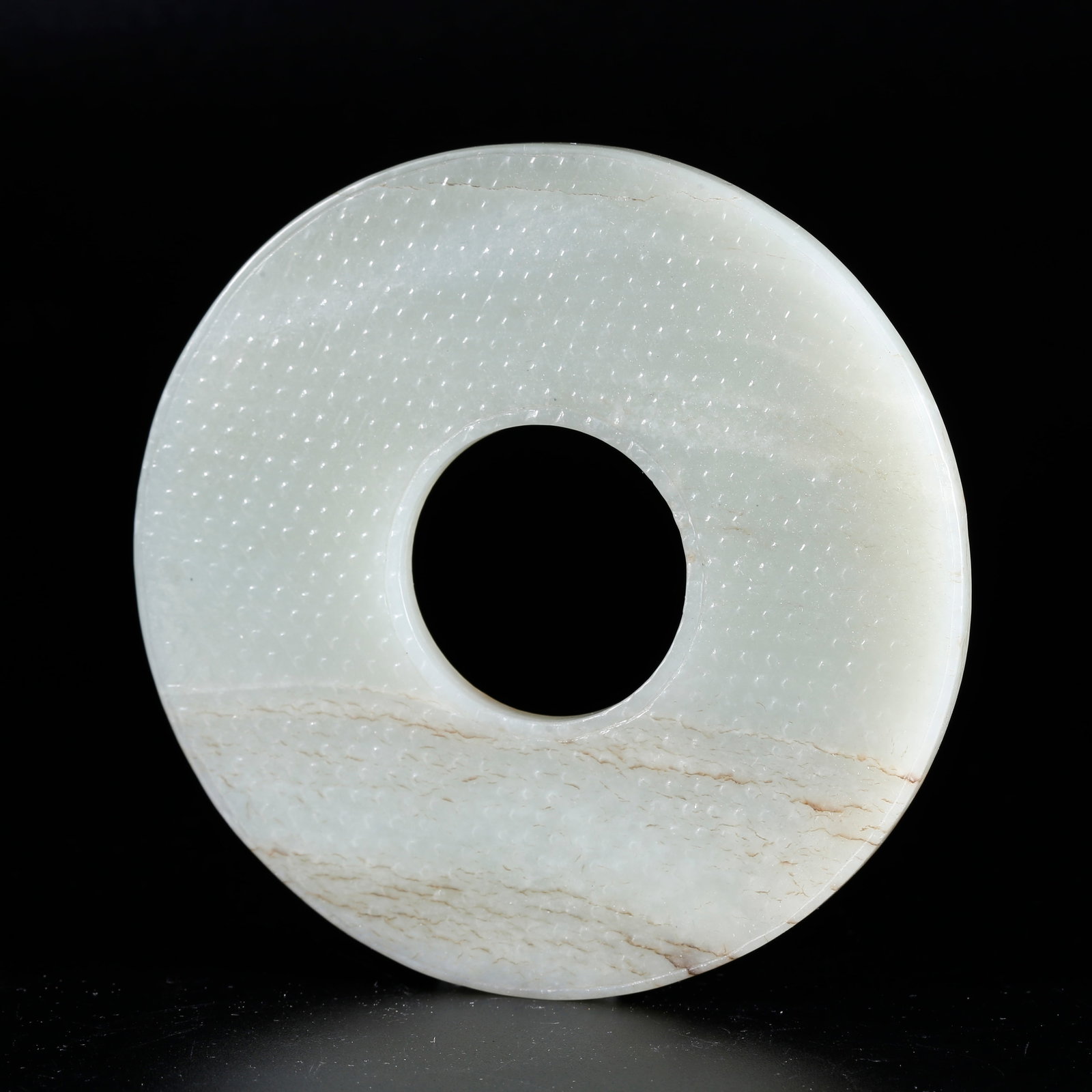 A HETIAN JADE BI DISC (1 of 10)