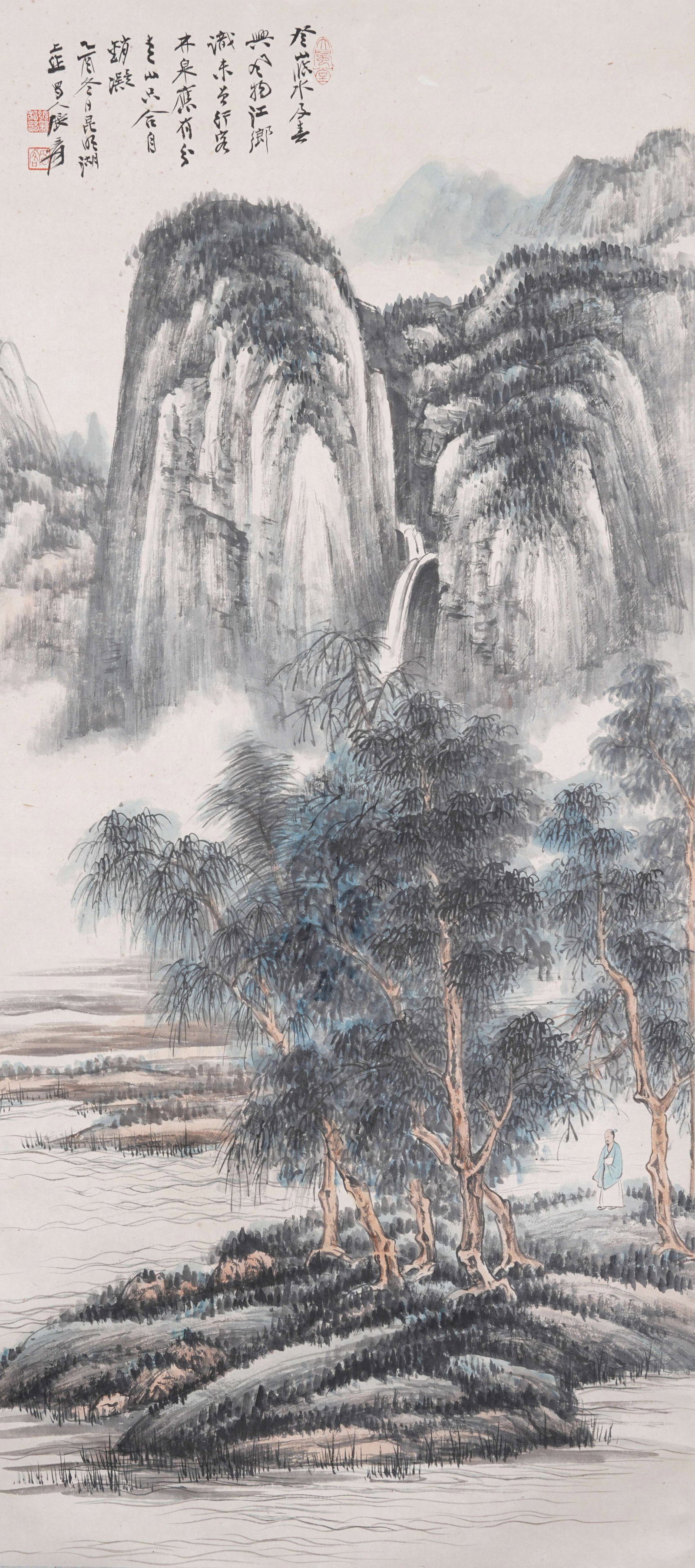 A LANDSCAPE ON PAPER BY ZHANG DAQIAN.張大千 (1 of 10)