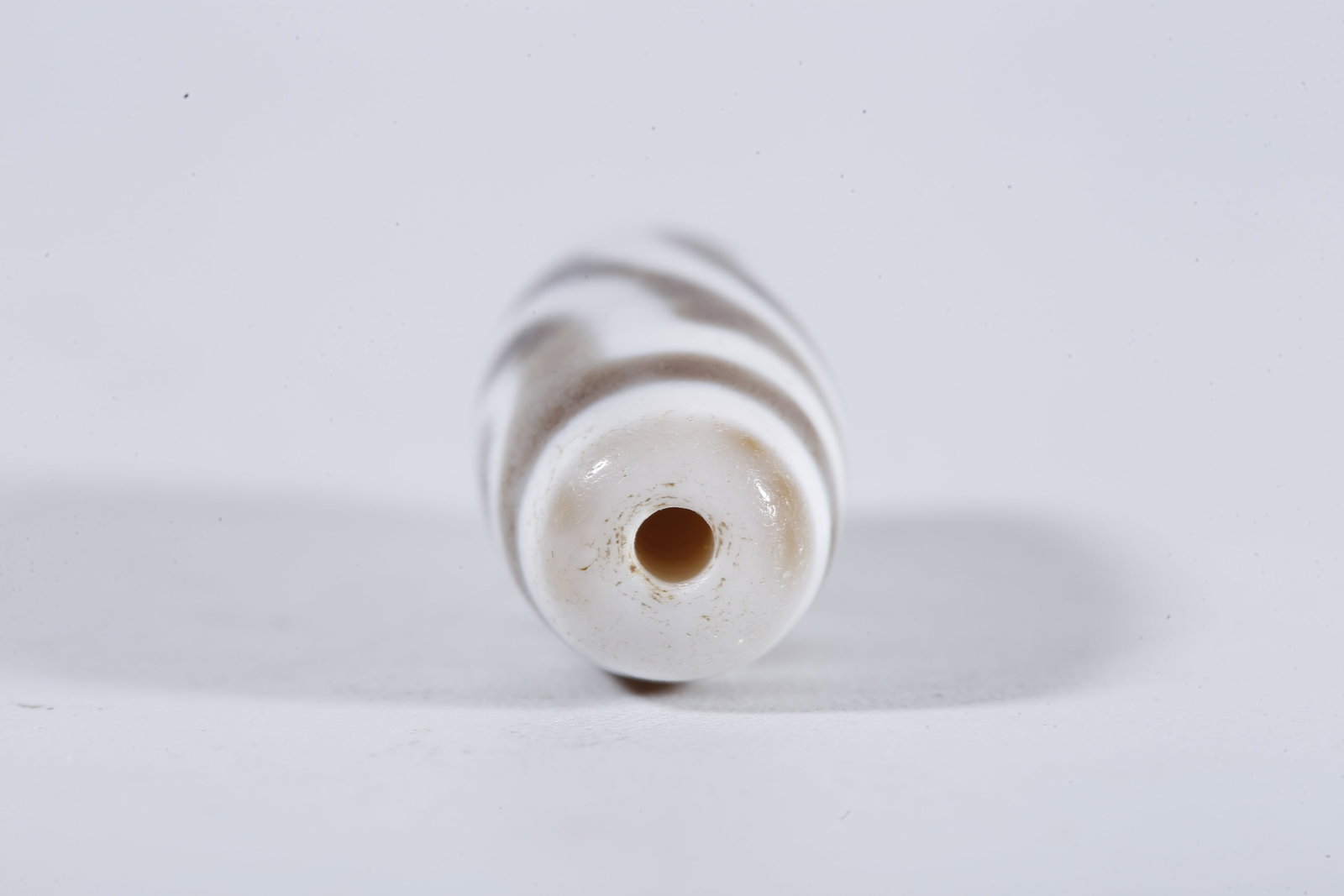 A TWO-EYE DZI BEAD - 9