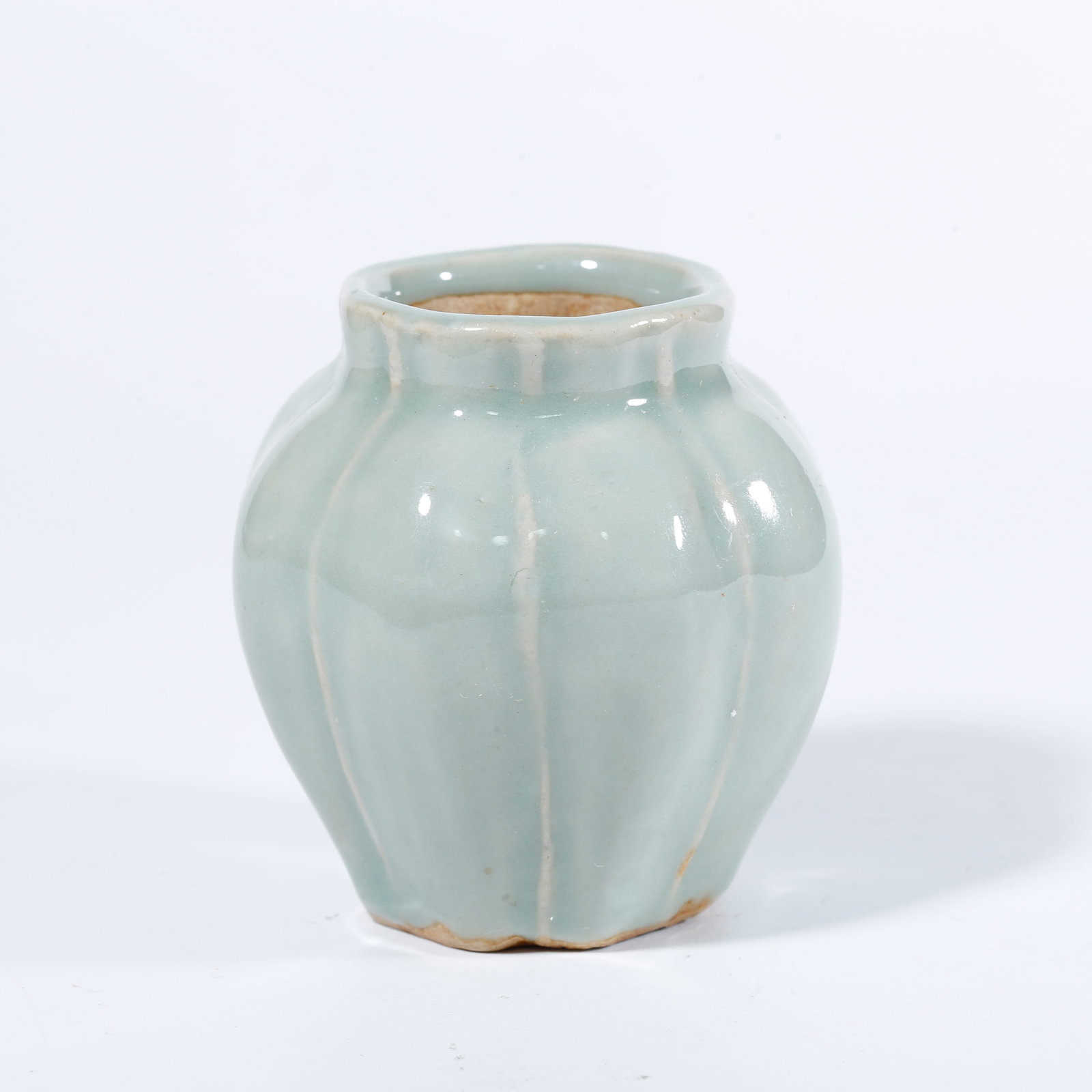 A RU WARE LOBED JAR (1 of 8)