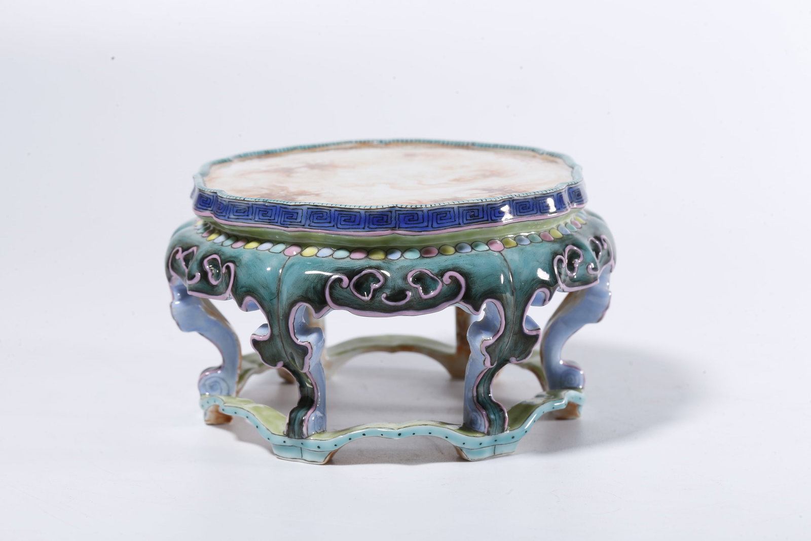 A STONE-TEXTURE GLAZE STAND - 2