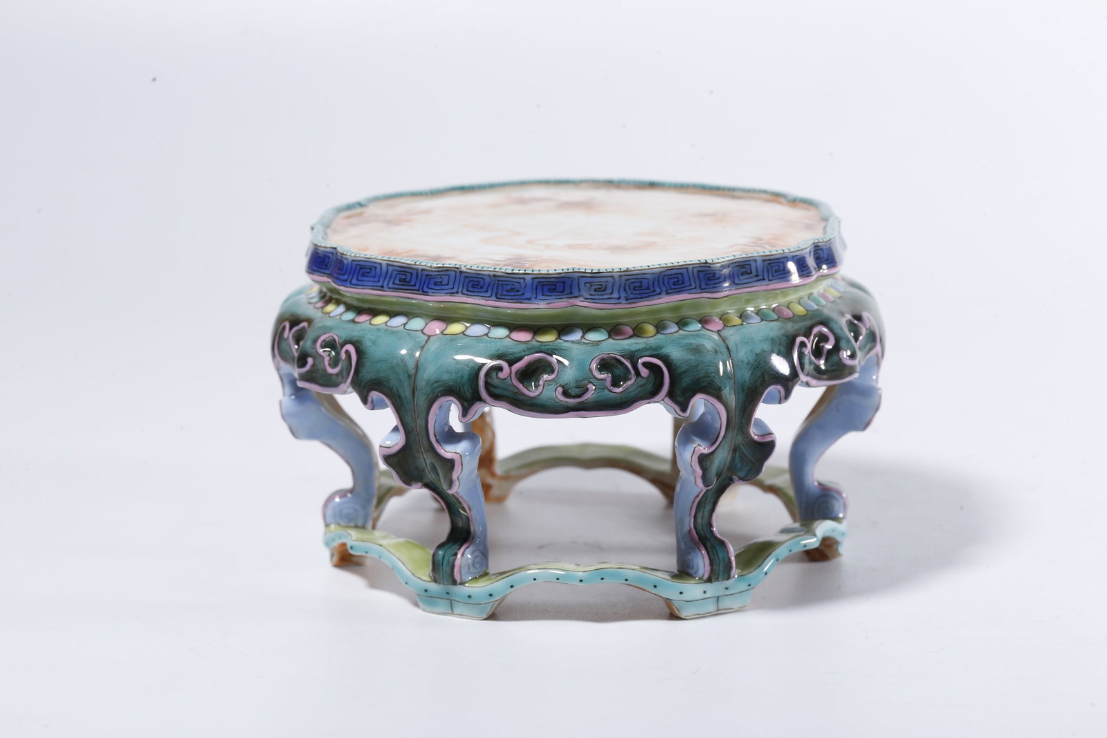 A STONE-TEXTURE GLAZE STAND - 3
