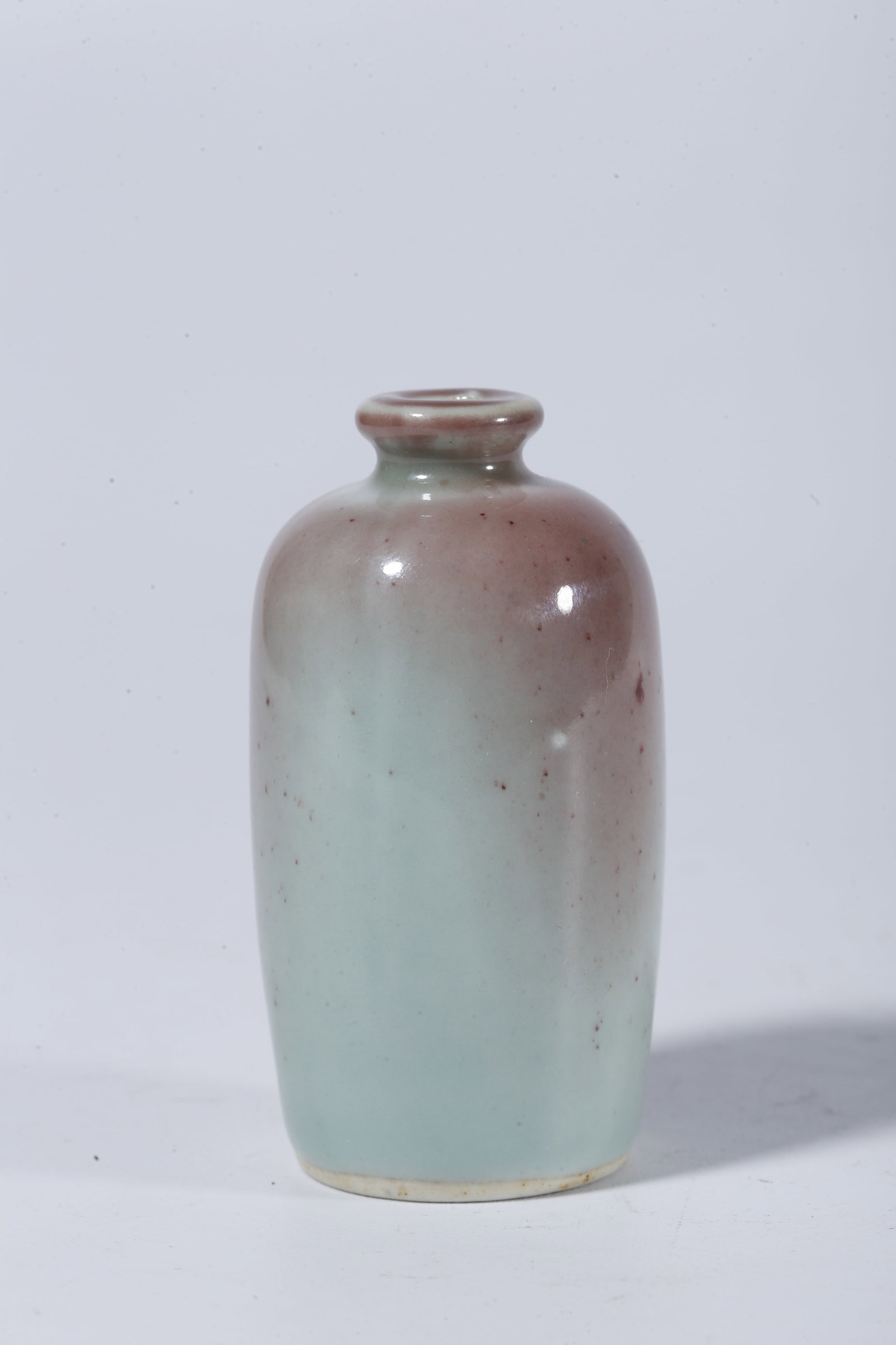 A RED GLAZED SNUFF BOTTLE - 3
