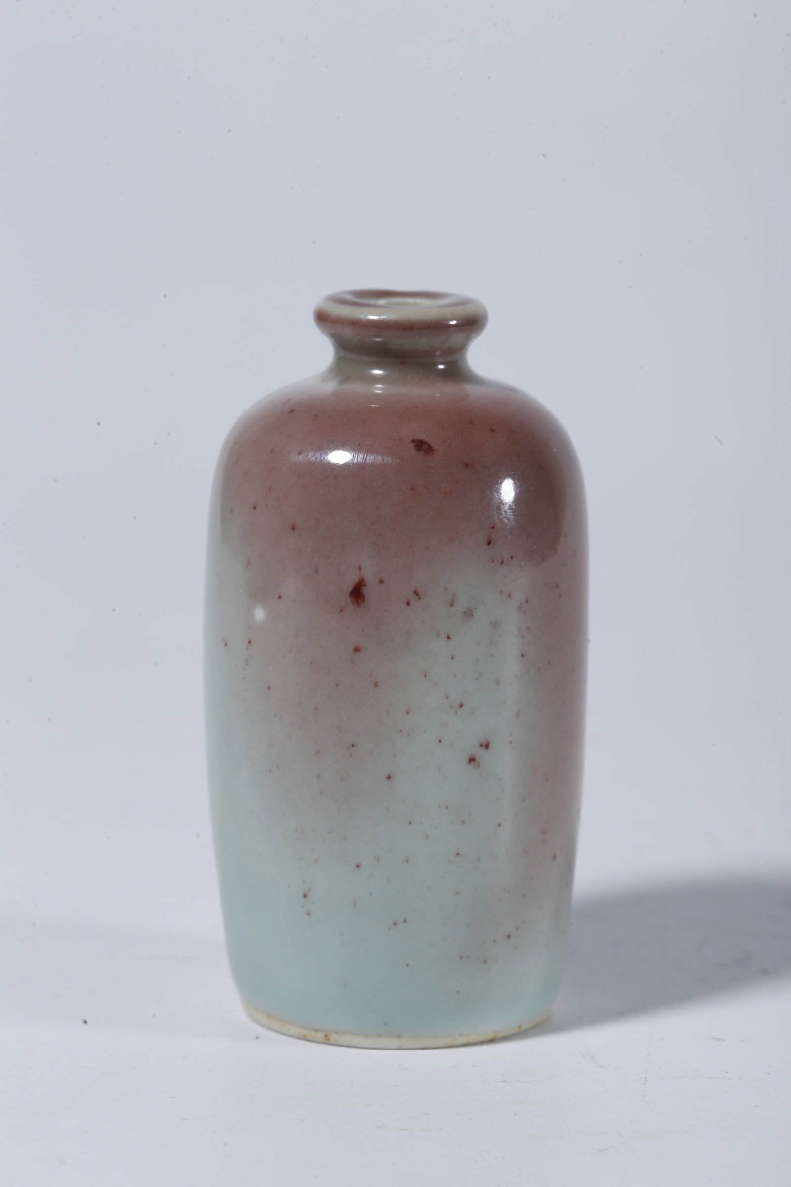 A RED GLAZED SNUFF BOTTLE - 4