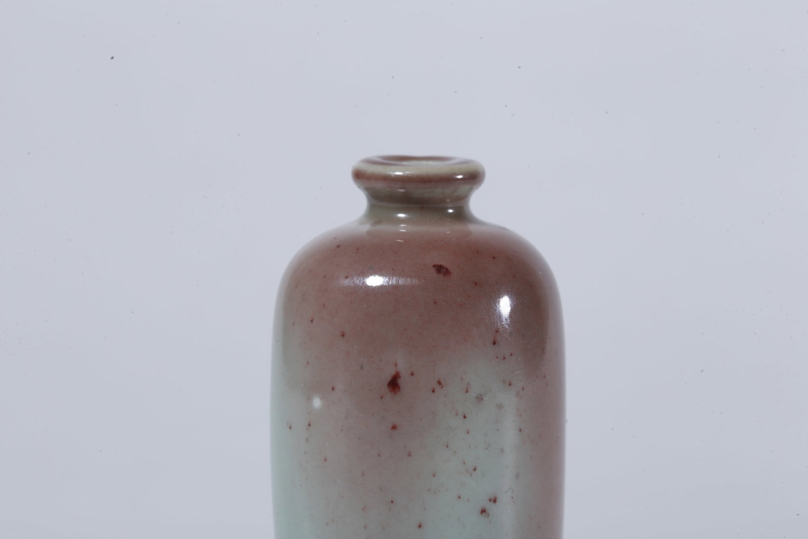 A RED GLAZED SNUFF BOTTLE - 5
