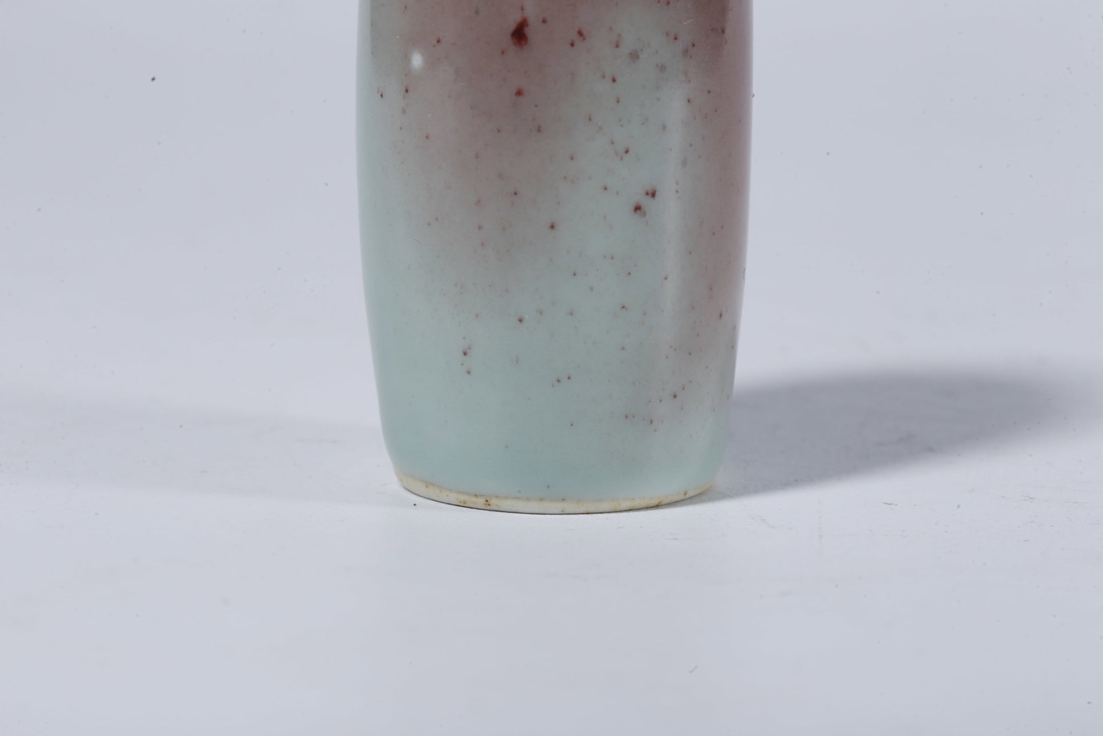A RED GLAZED SNUFF BOTTLE - 6