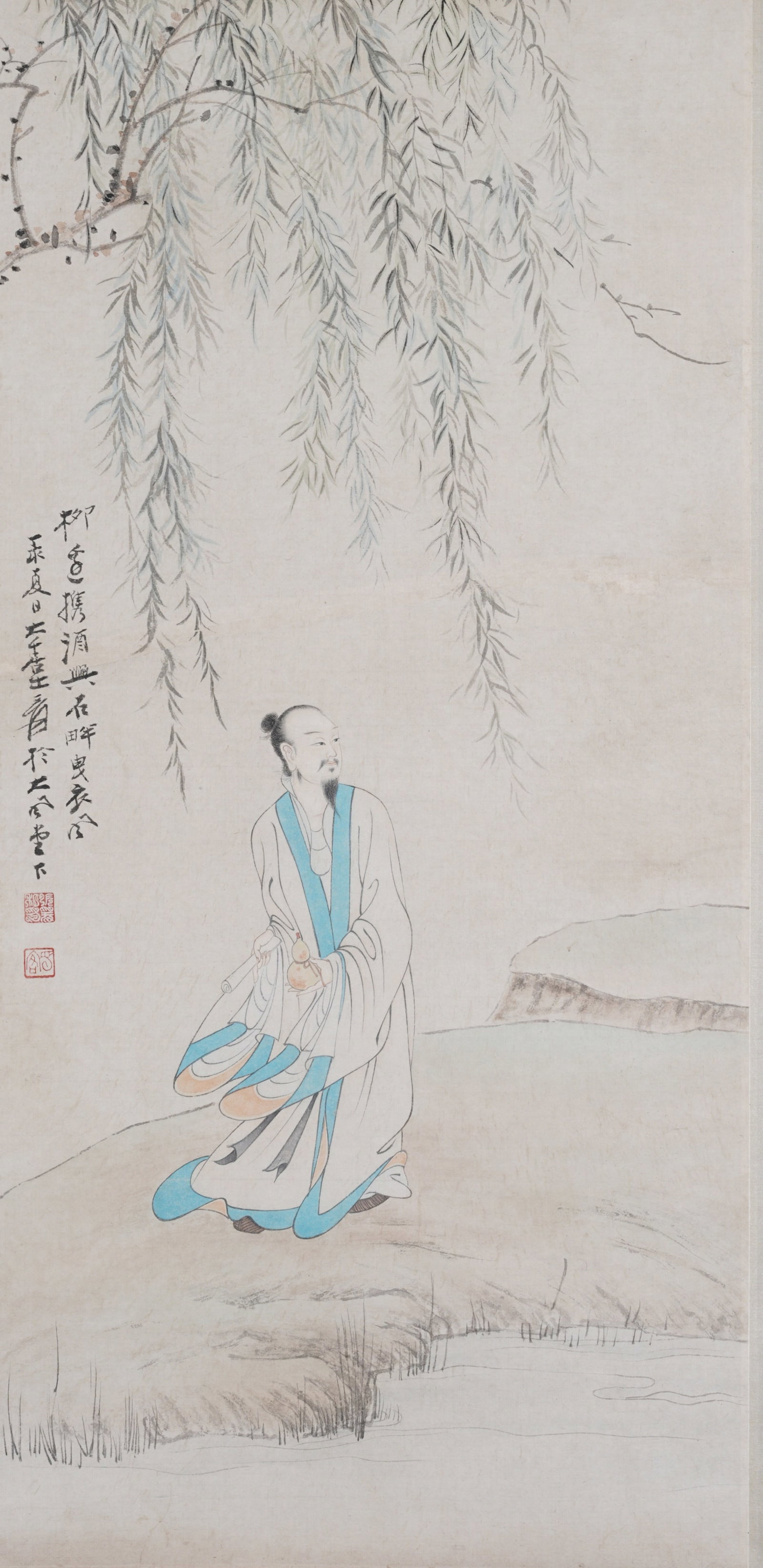 A ELEGANT SCHOLAR ON PAPER BY ZHANG DAQIAN.張大千 (1 of 7)