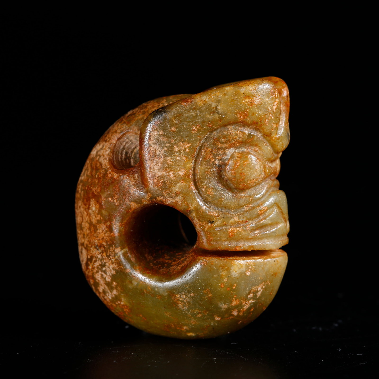 A ANCIENT JADE PIG DRAGON (1 of 9)