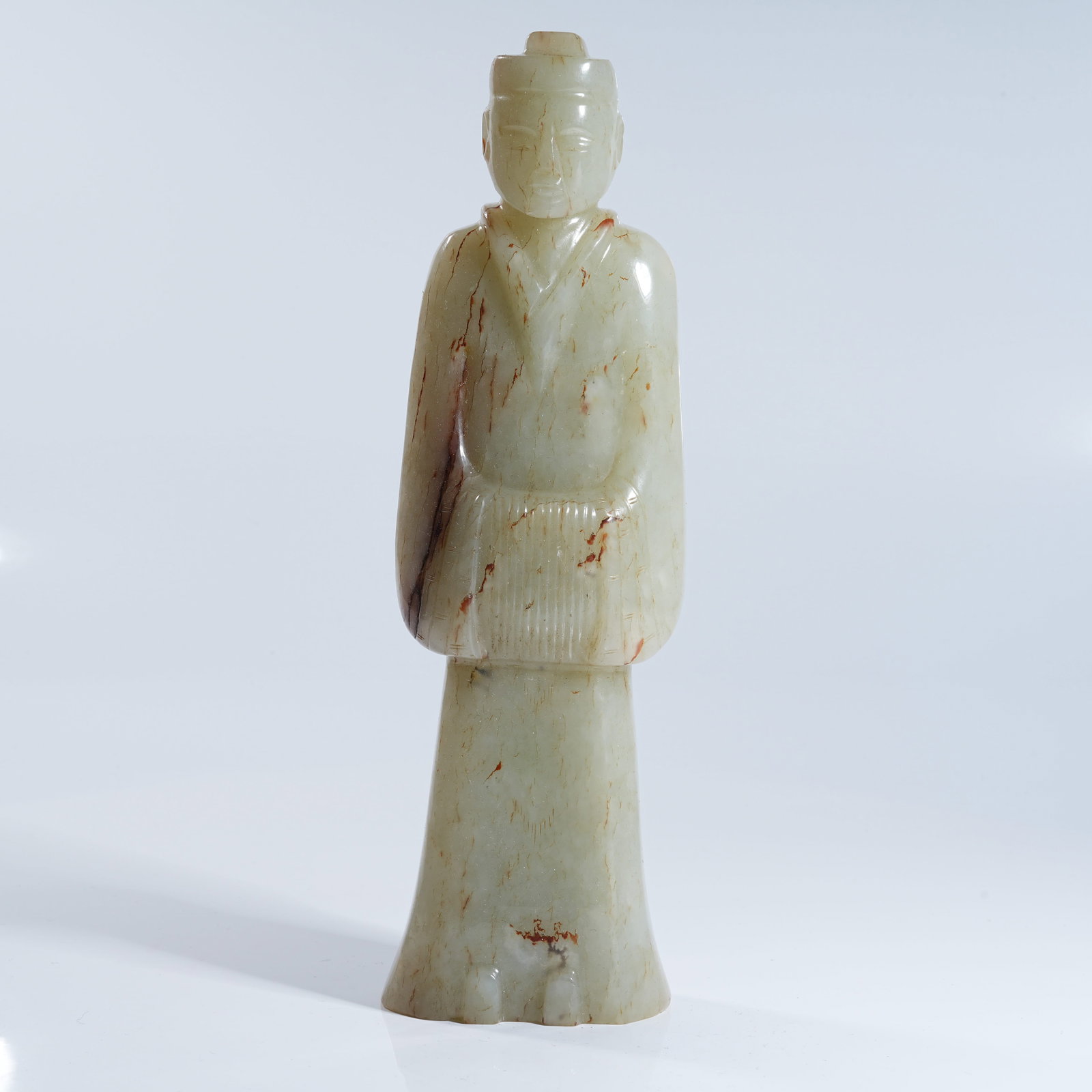 A ANCIENT JADE CIVIL OFFICIAL ORNAMENT: Ancient Jade Civil Official Ornament