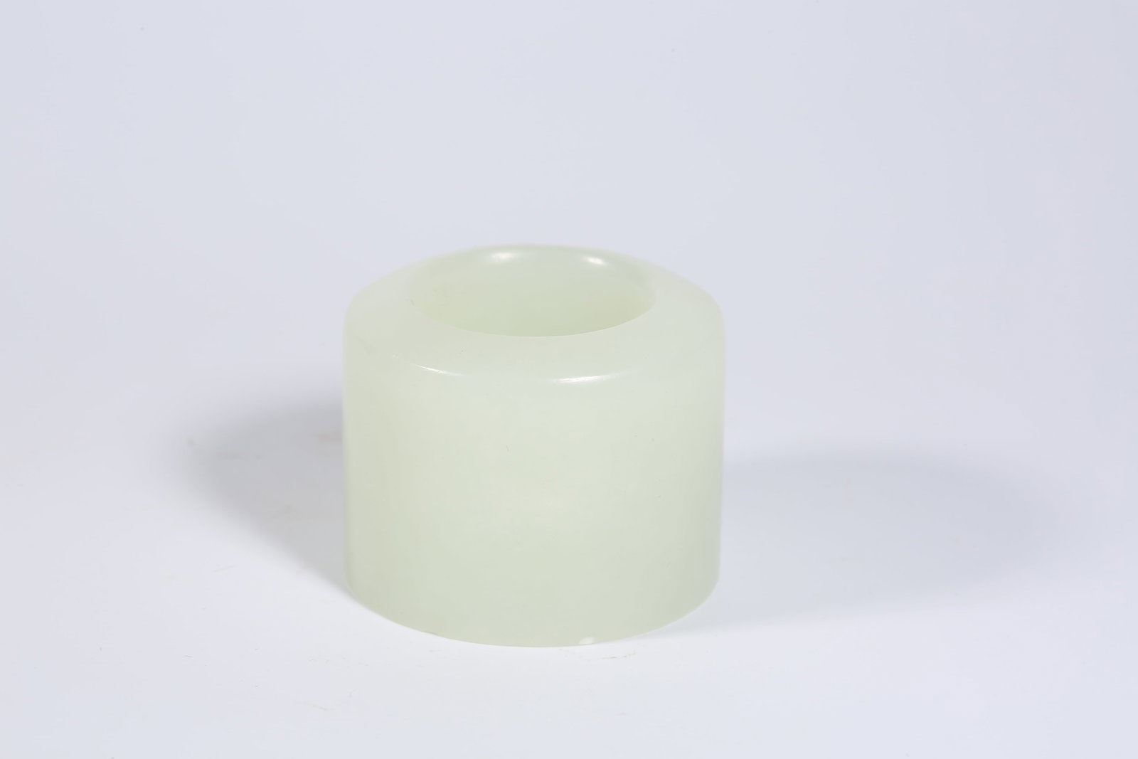 A HETIAN WHITE JADE RING - 4
