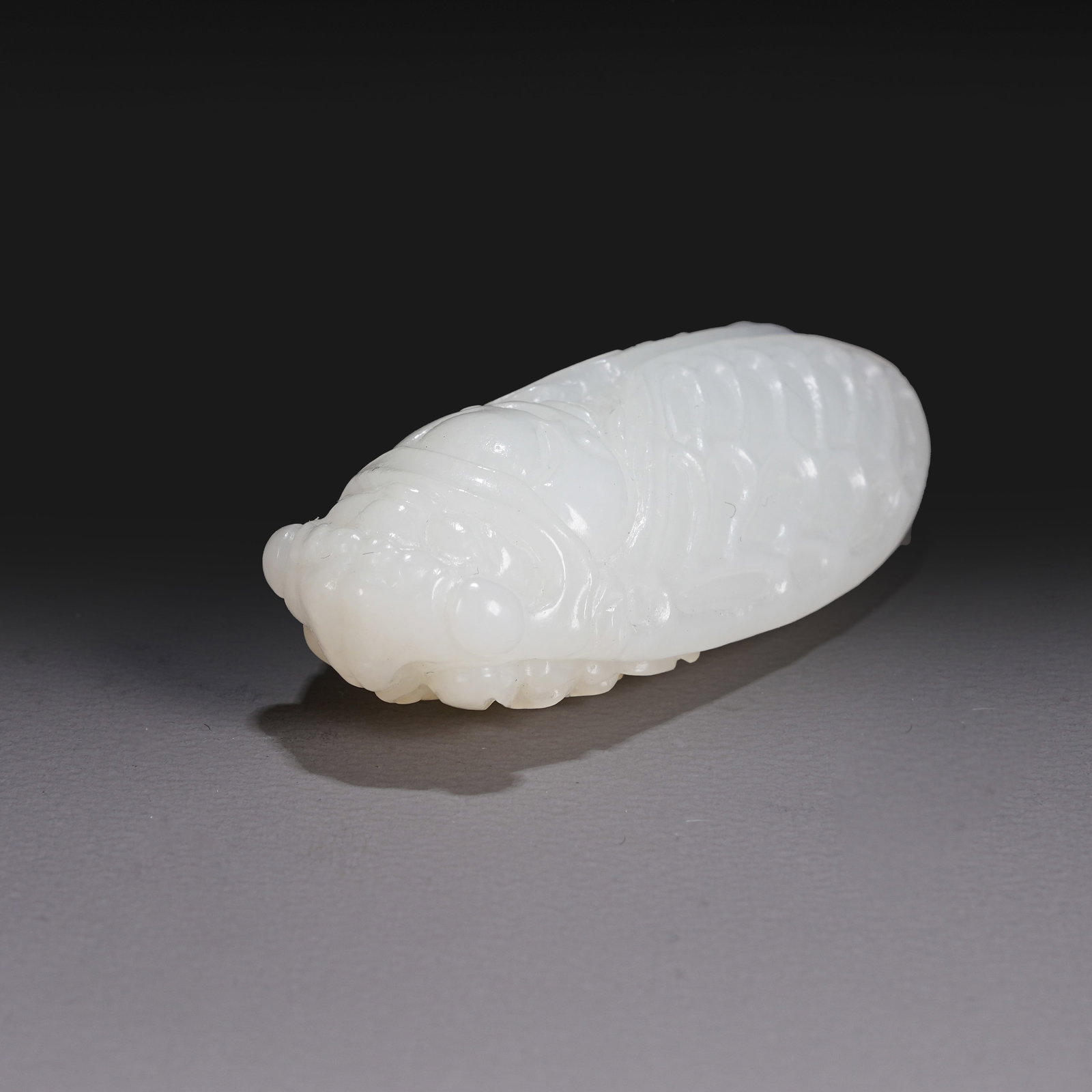 A HETIAN WHITE JADE CICADA (1 of 8)