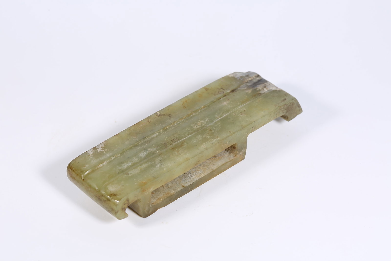 A ANCIENT JADE SWORD FITTING - 3