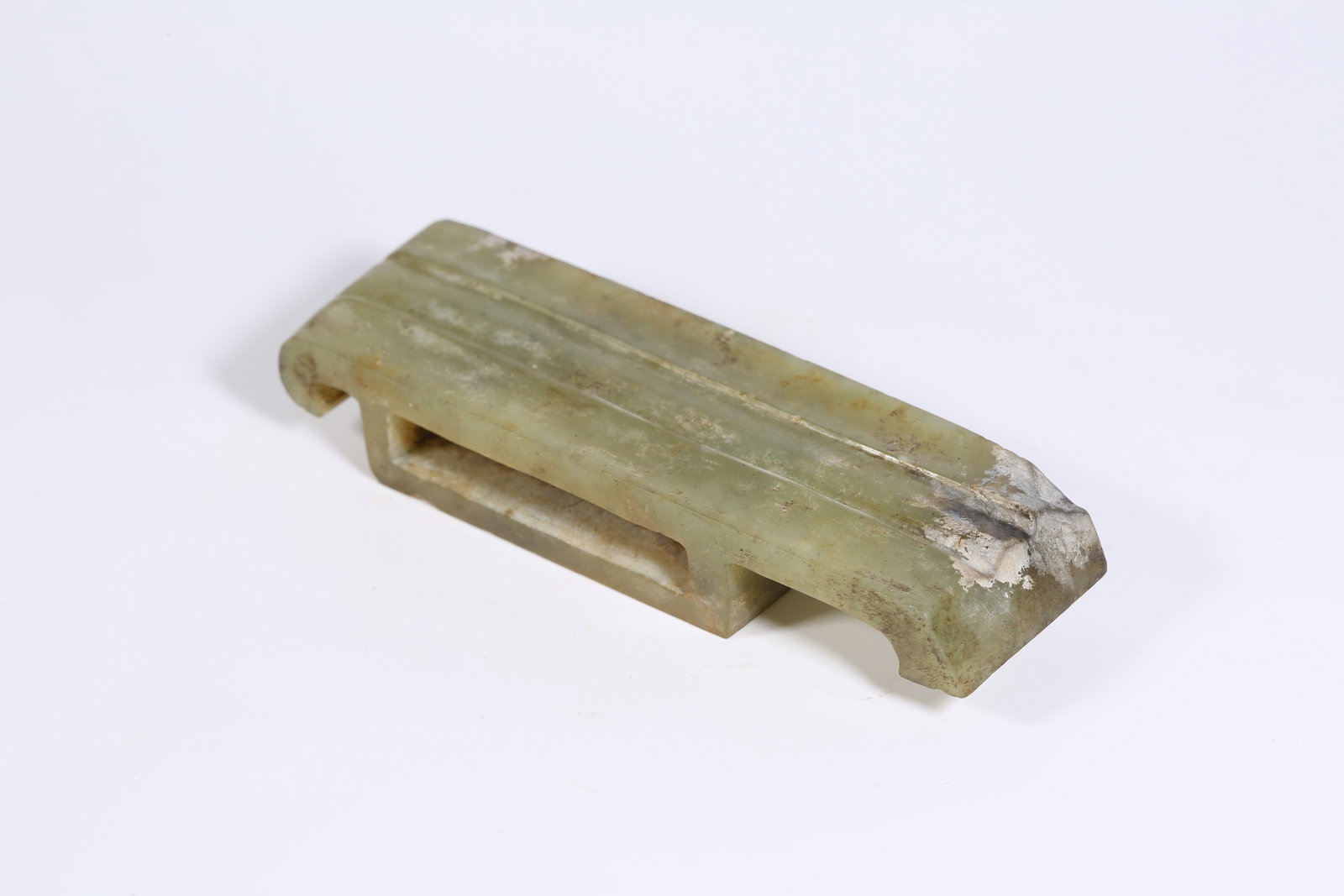A ANCIENT JADE SWORD FITTING - 4