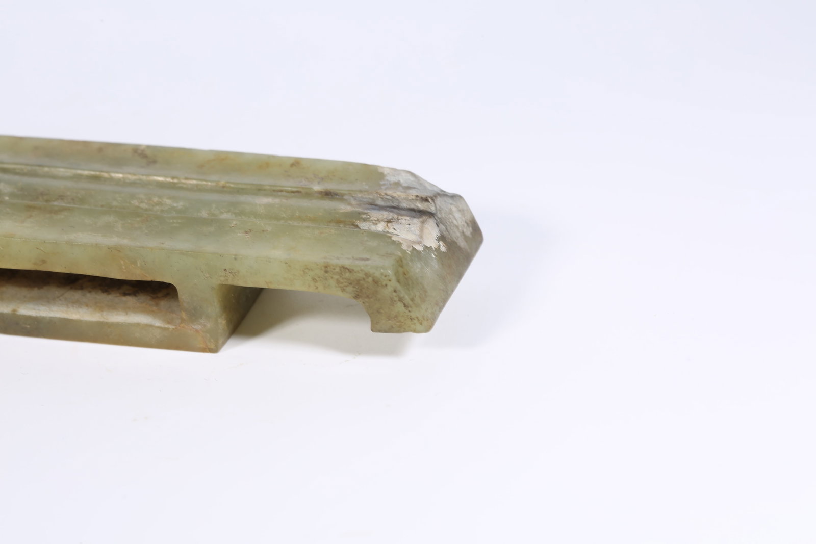 A ANCIENT JADE SWORD FITTING - 5