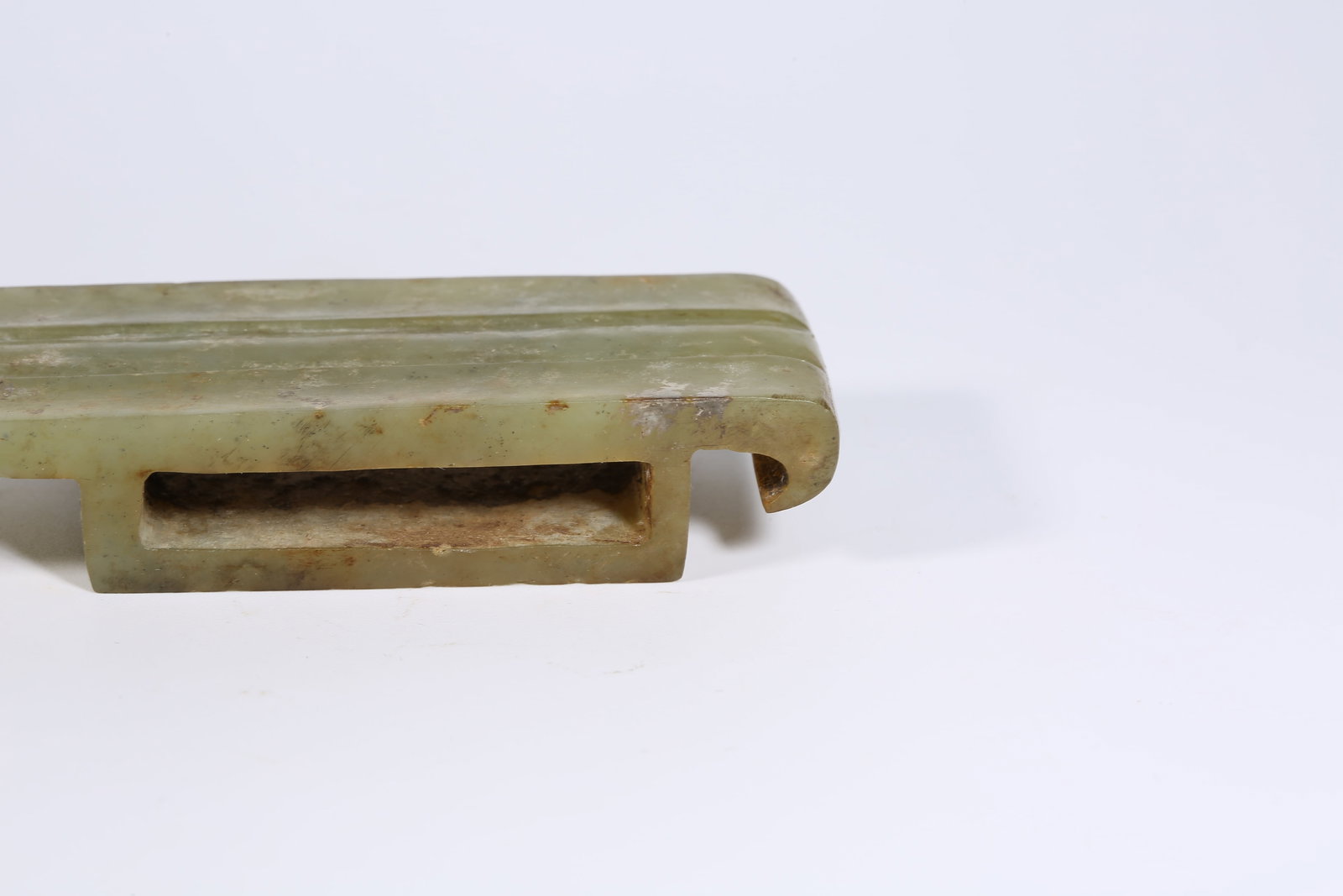 A ANCIENT JADE SWORD FITTING - 7