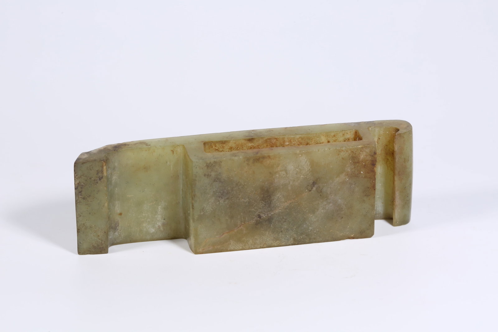 A ANCIENT JADE SWORD FITTING - 8