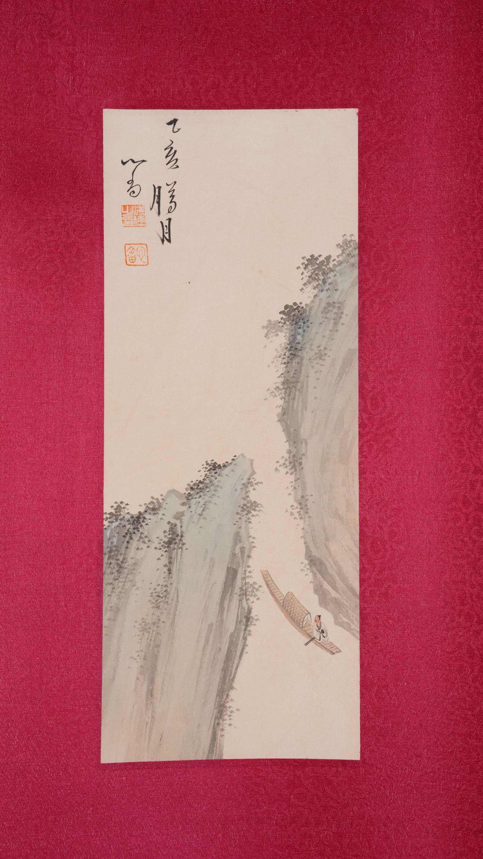 A LANDSCAPE PAINTING ON PAPER BY PU RU.溥儒 (1 of 7)