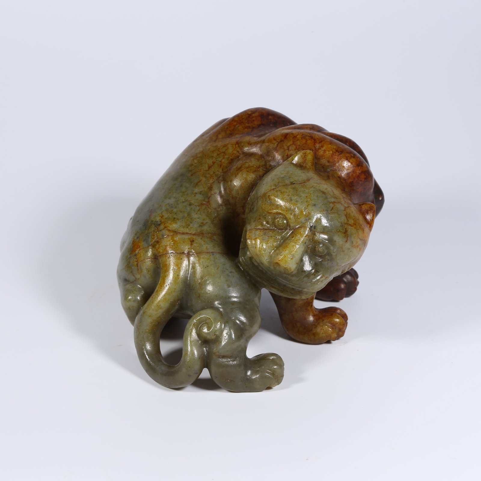 A HETIAN JADE TIGER (1 of 8)