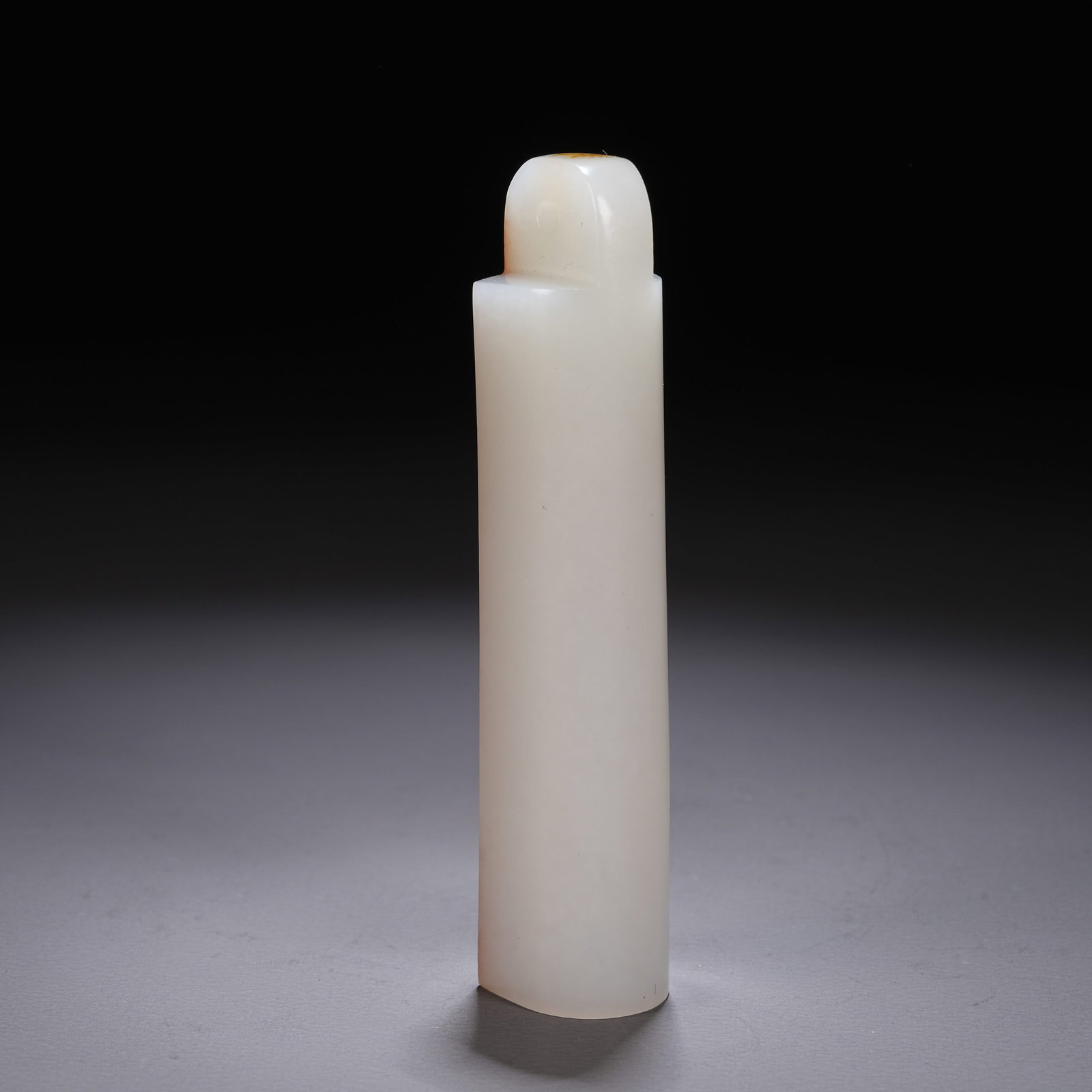 A HETIAN JADE FEATHER TUBE (LINGGUAN) (1 of 9)