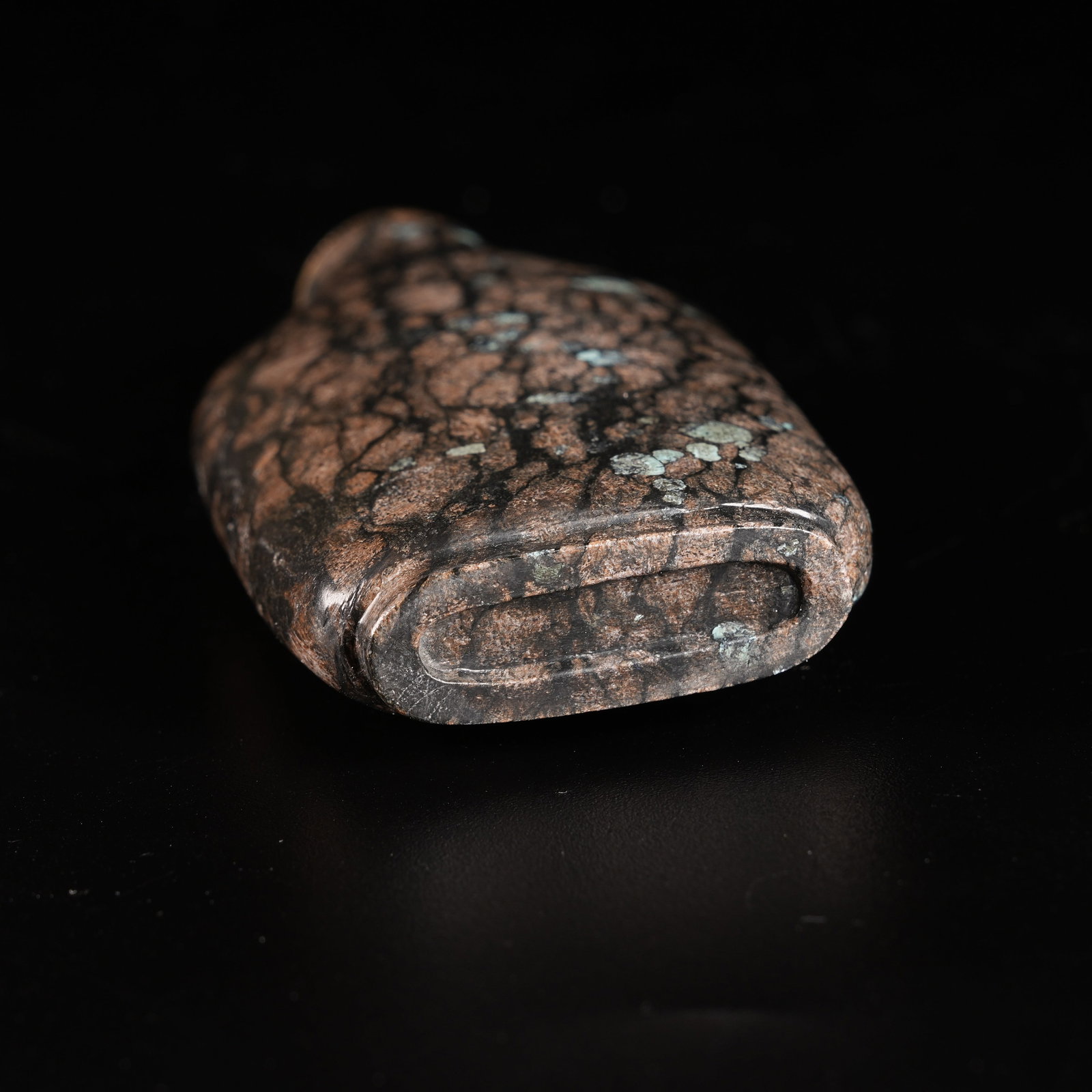 A TURQUOISE SNUFF BOTTLE - 10