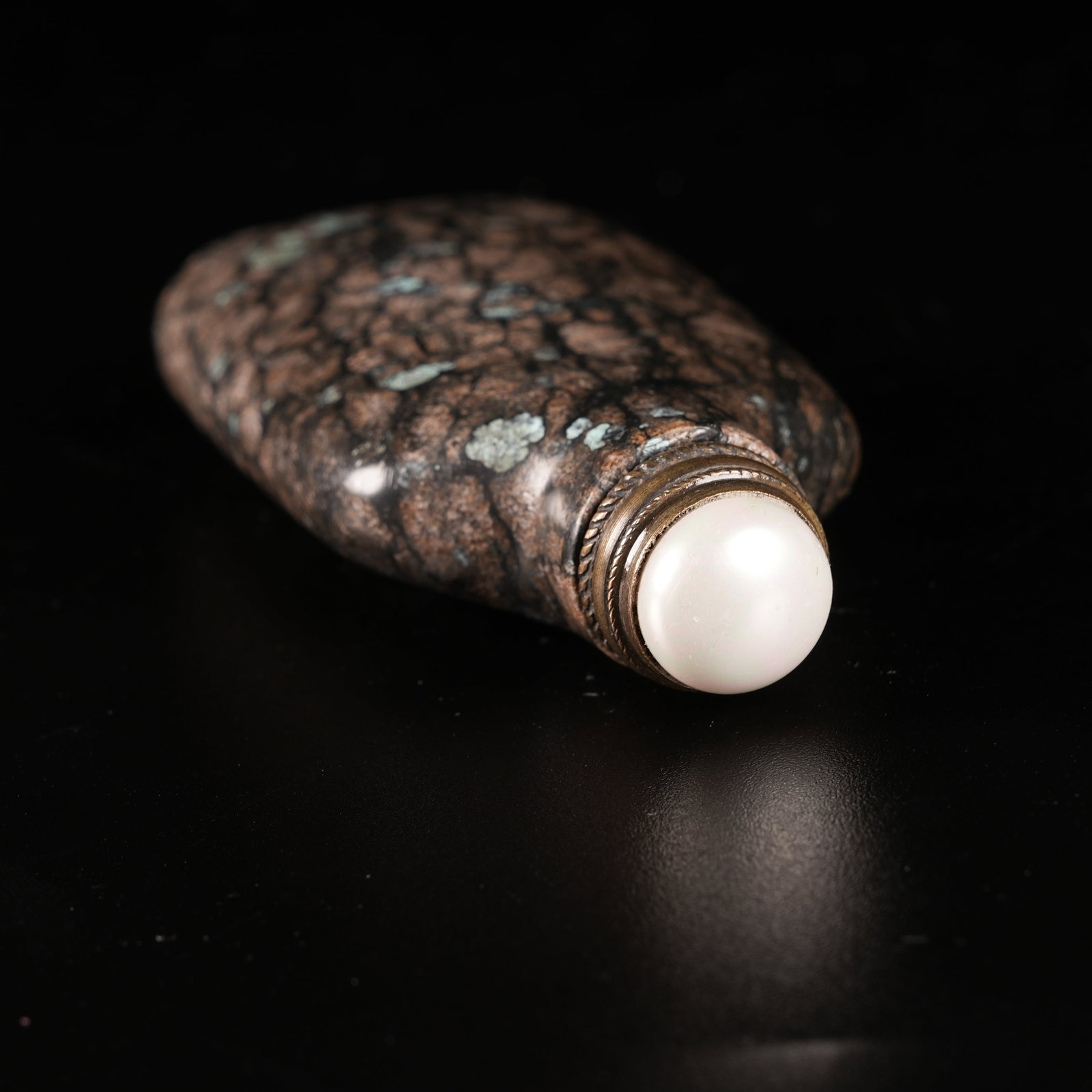 A TURQUOISE SNUFF BOTTLE - 9