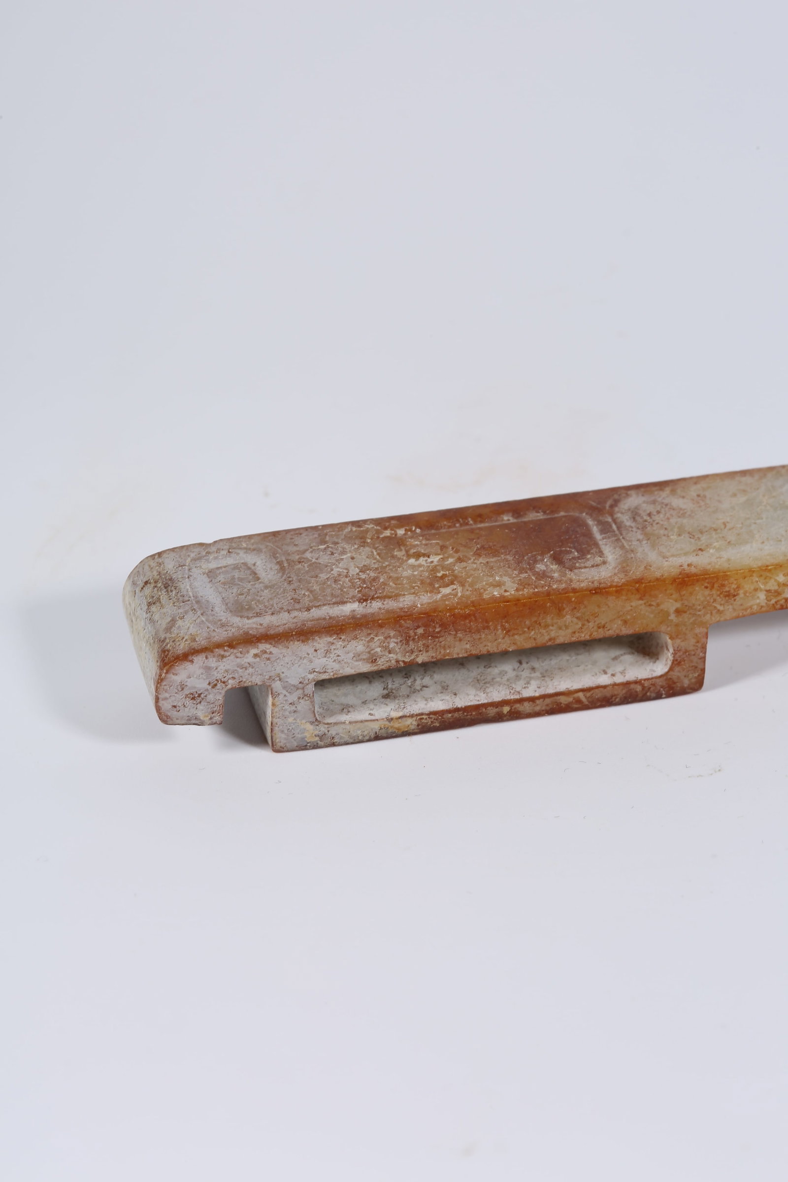 A ANCIENT JADE SWORD FITTING - 2