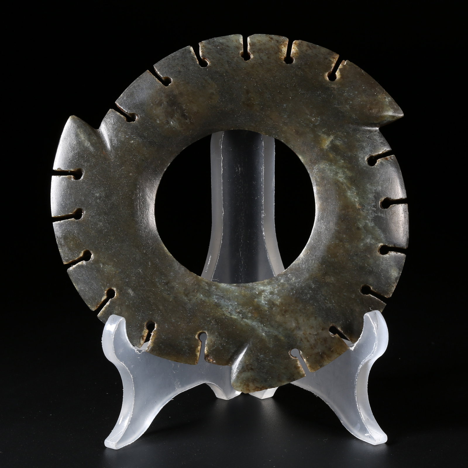 A HIGH-ANTIQUITY JADE XUANJI DISC (1 of 8)