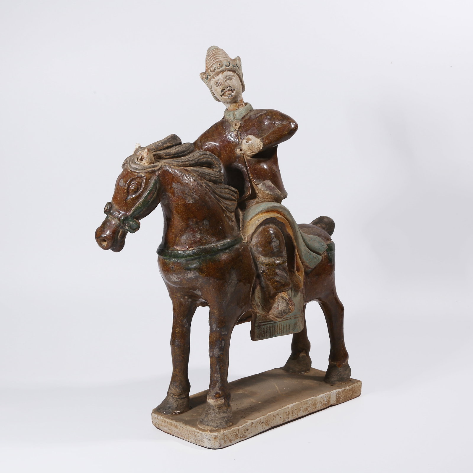 A SANCAI FIGURE ORNAMENT: Sancai Figure Ornament