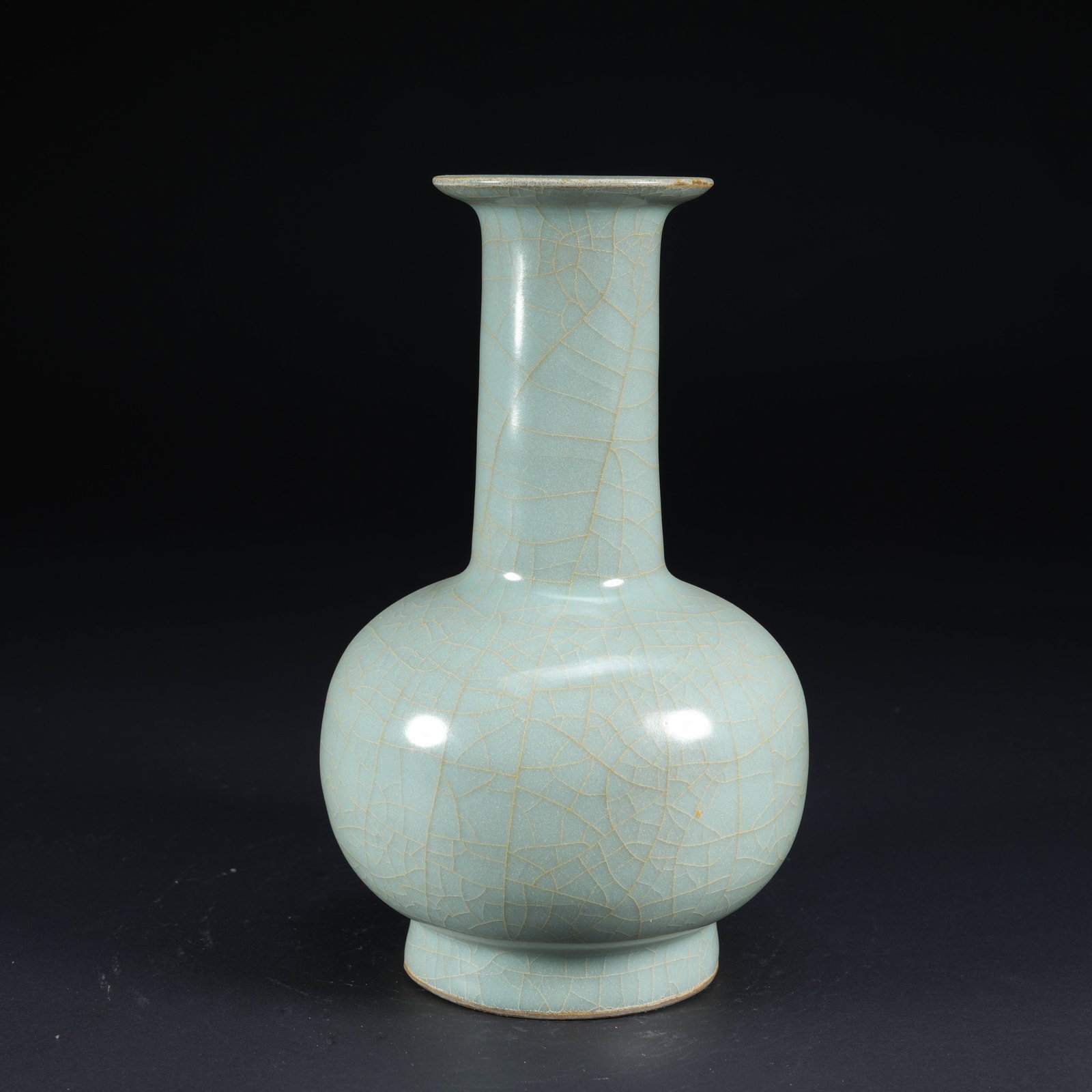 A OFFICIAL KILN LONG-NECK FLARED-MOUTH BOTTLE: Official Kiln Long-Neck Flared-Mouth Bottle