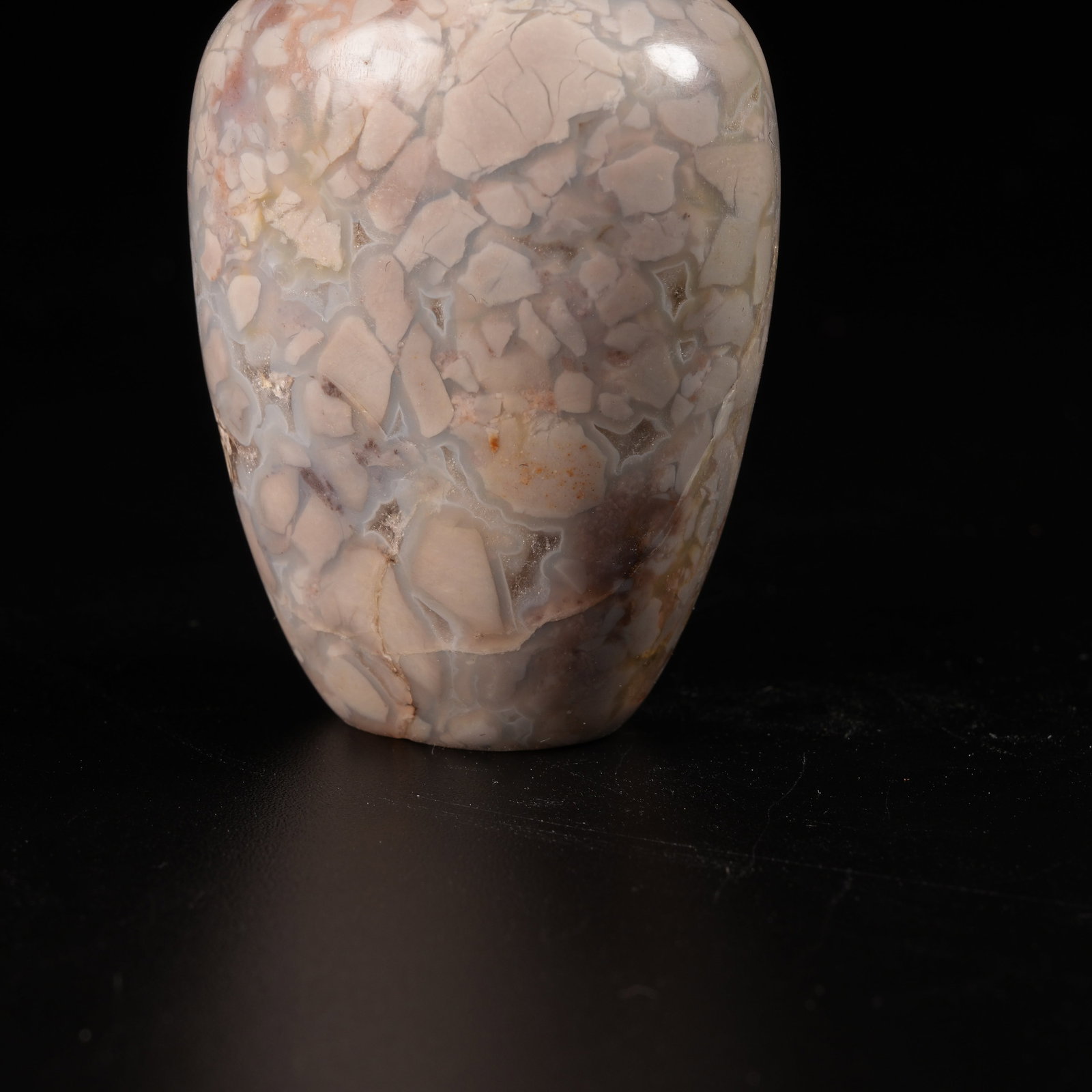 A "PATCH STONE" SNUFF BOTTLE - 3