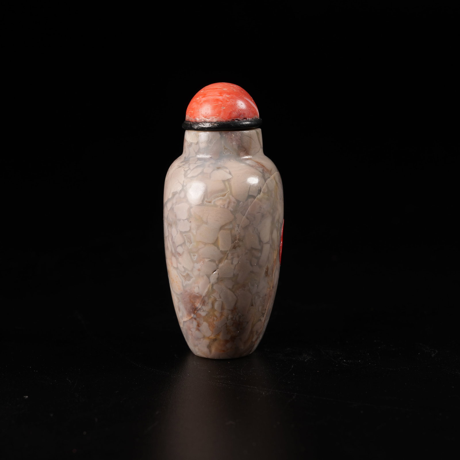 A "PATCH STONE" SNUFF BOTTLE - 4
