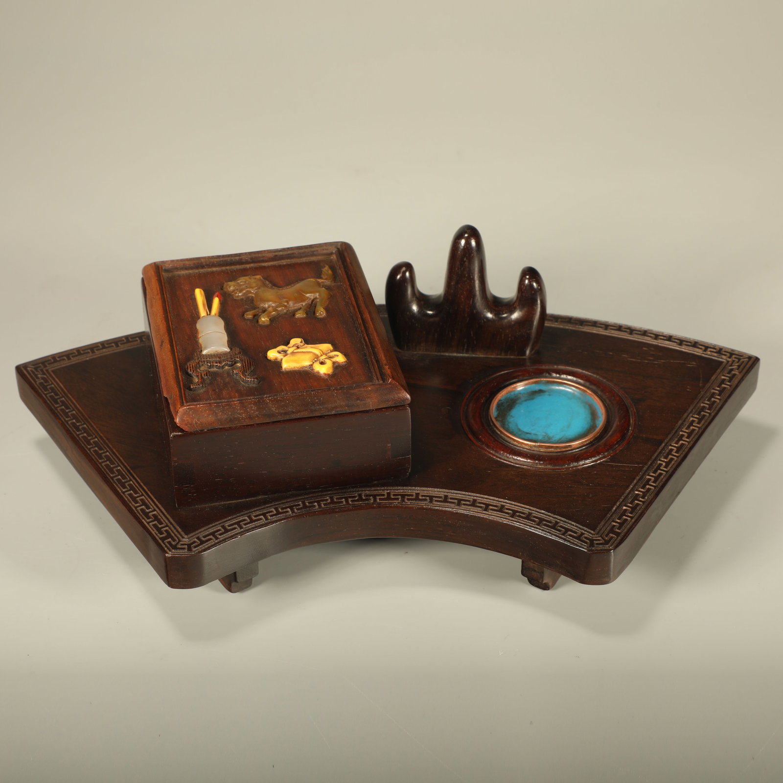 A HUANGHUALI SCHOLAR'S DESK TRAY (1 of 7)