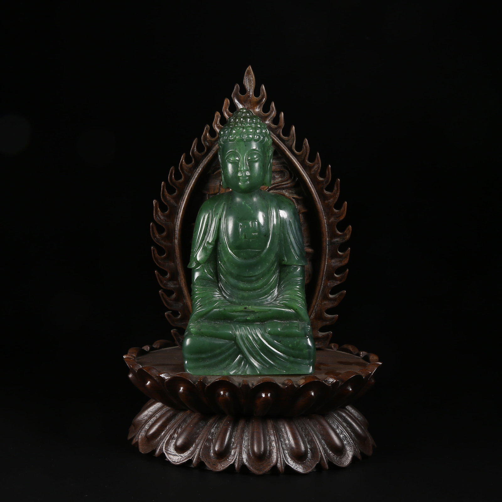 A HETIAN JADE AMITABHA BUDDHA (1 of 8)