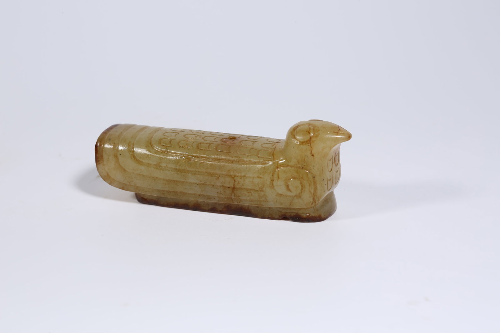 A ANCIENT JADE DOVE-SHAPED PENDANT - 5