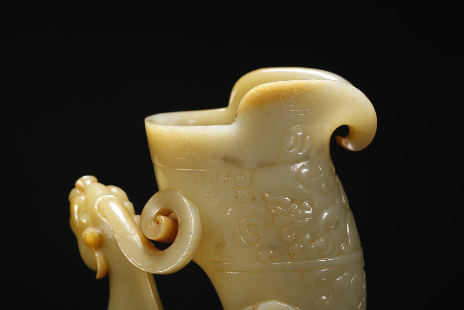 A HETIAN JADE PHOENIX CUP - 6