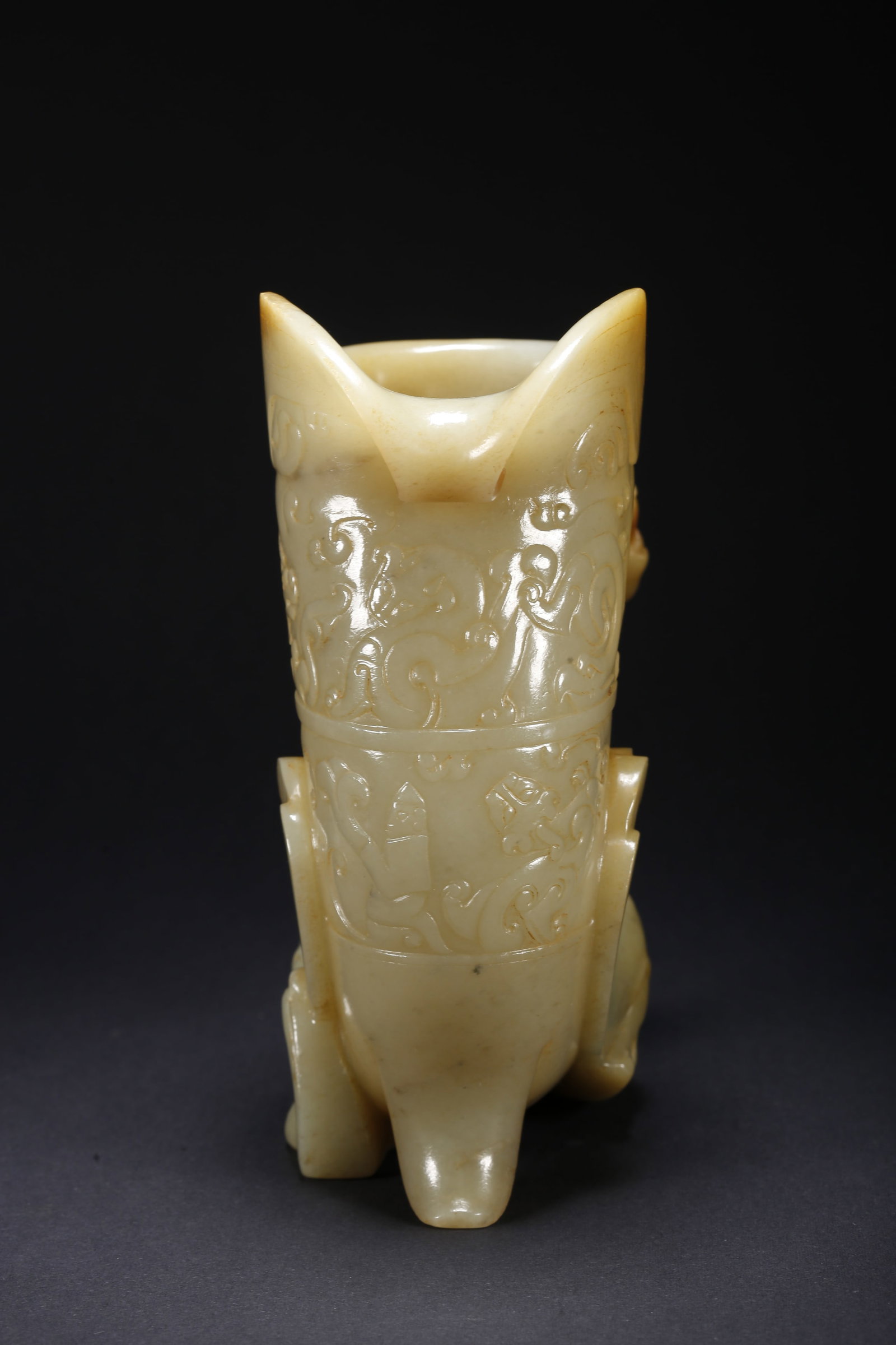 A HETIAN JADE PHOENIX CUP - 8