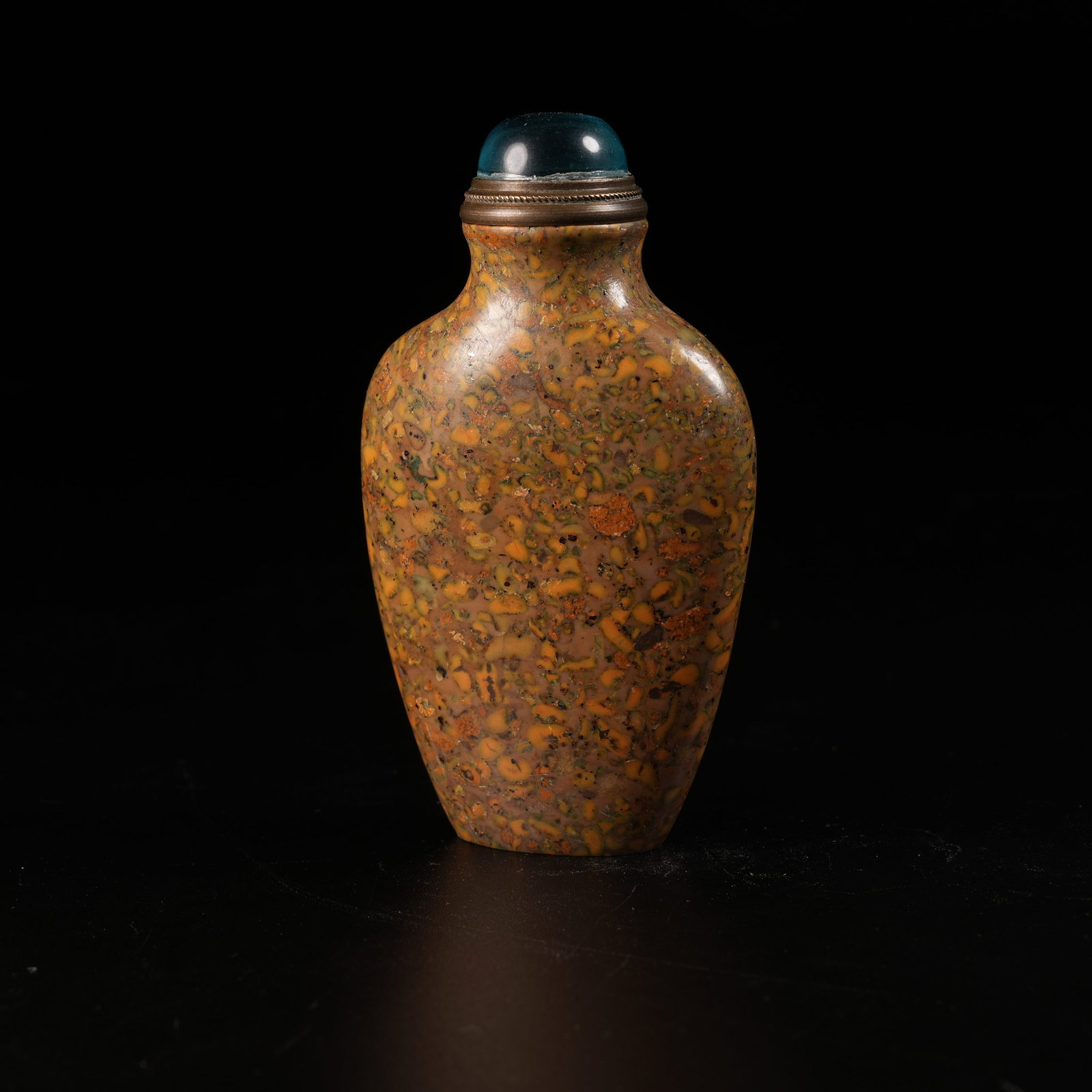 A STONE SNUFF BOTTLE - 6