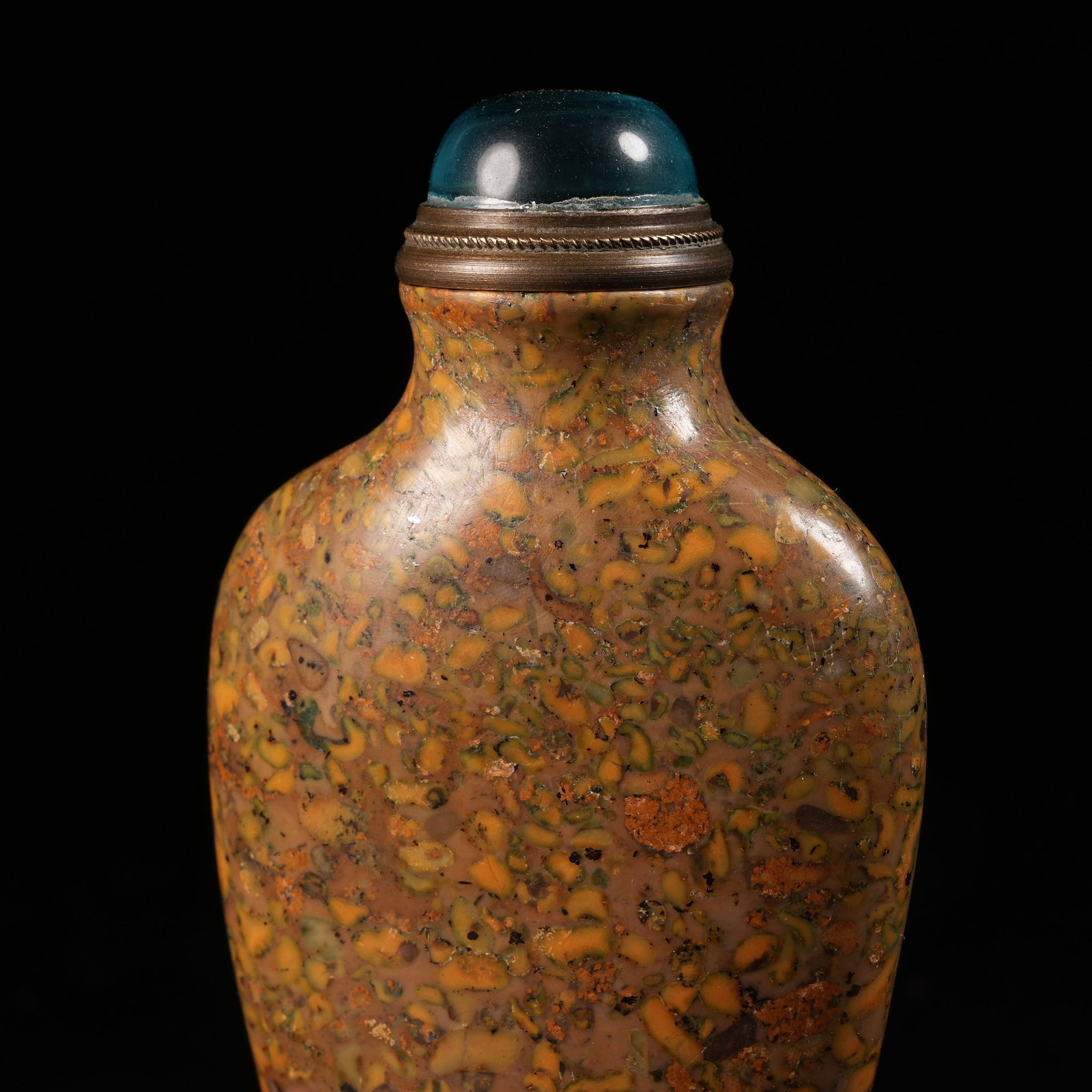 A STONE SNUFF BOTTLE - 7