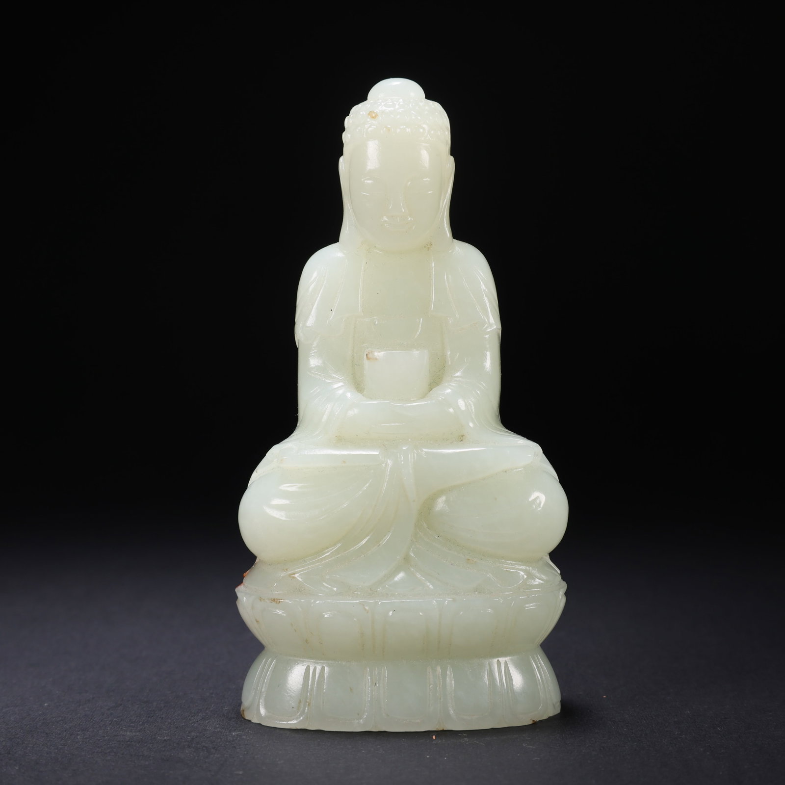 A HETIAN JADE SEATED GUANYIN (1 of 9)
