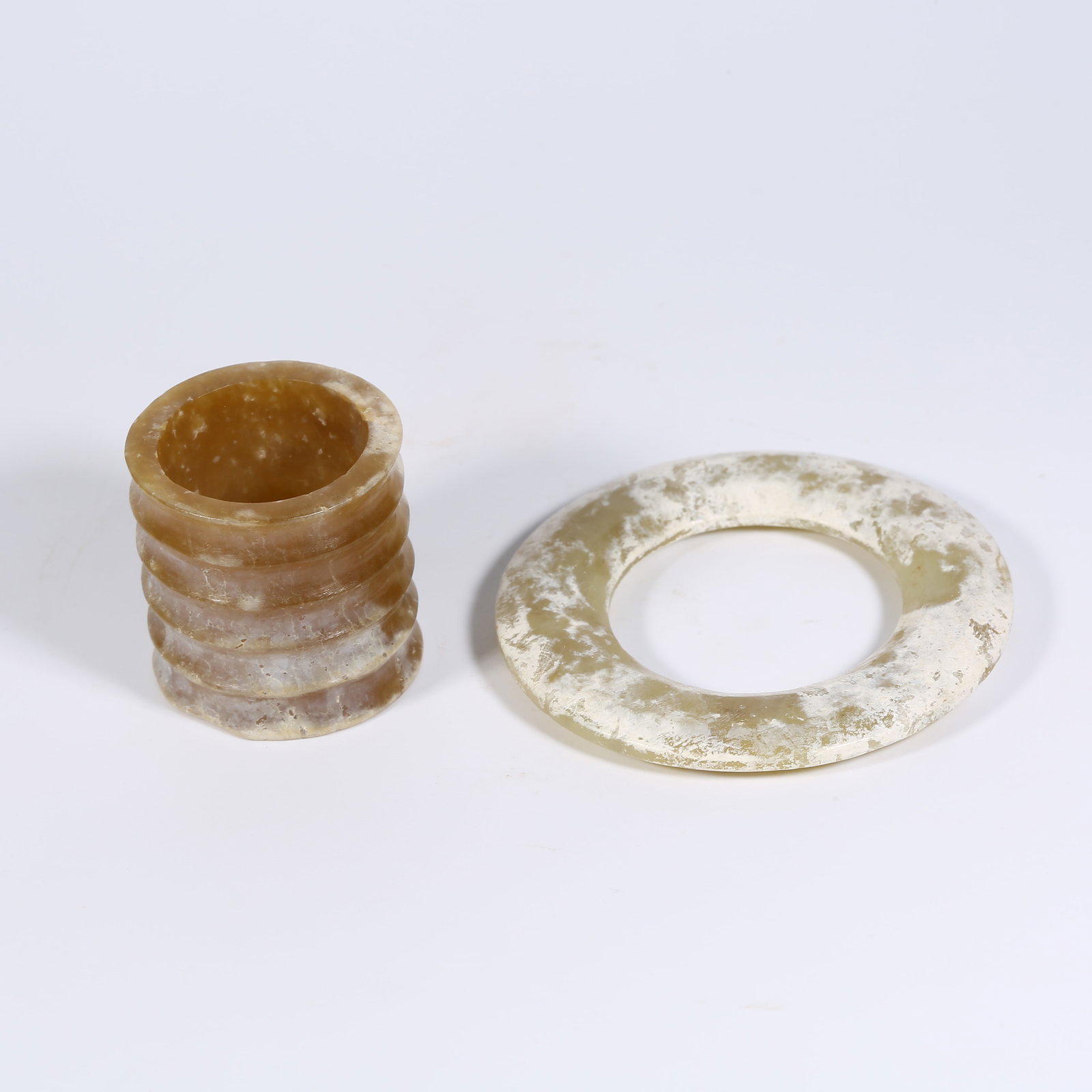 A SET OF ANCIENT JADE HANGING ORNAMENTS (1 of 9)