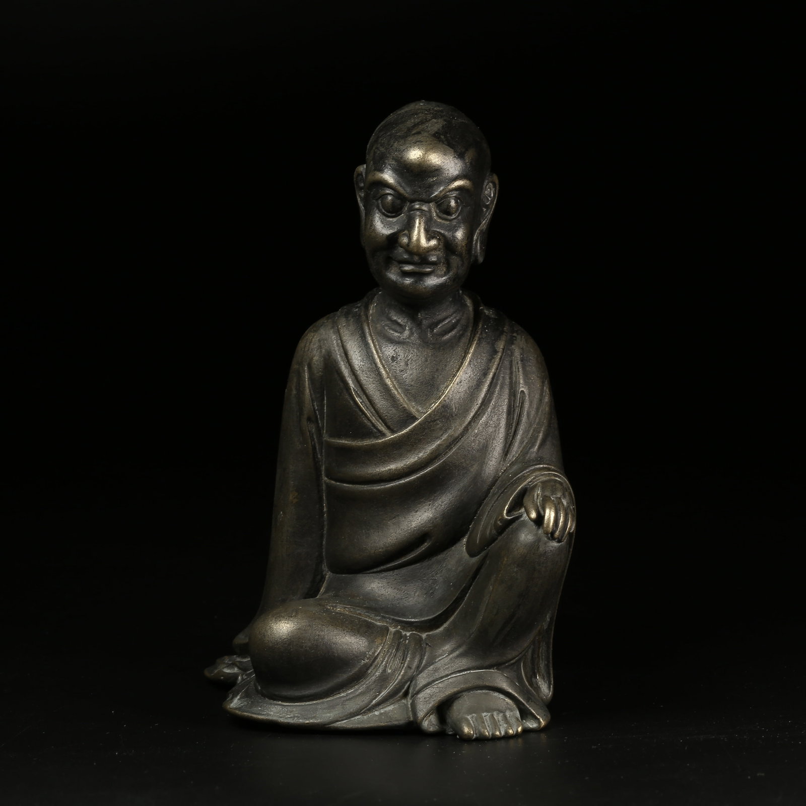 A BRONZE ARHAT FIGURE (1 of 9)