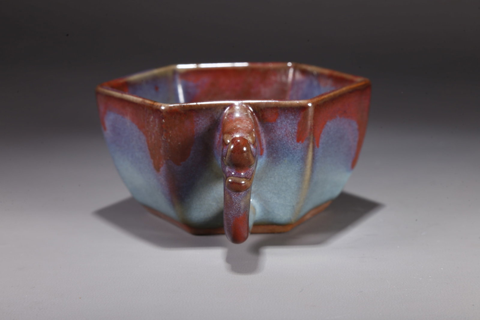 A JUN WARE DRAGON-EARED CUP - 3