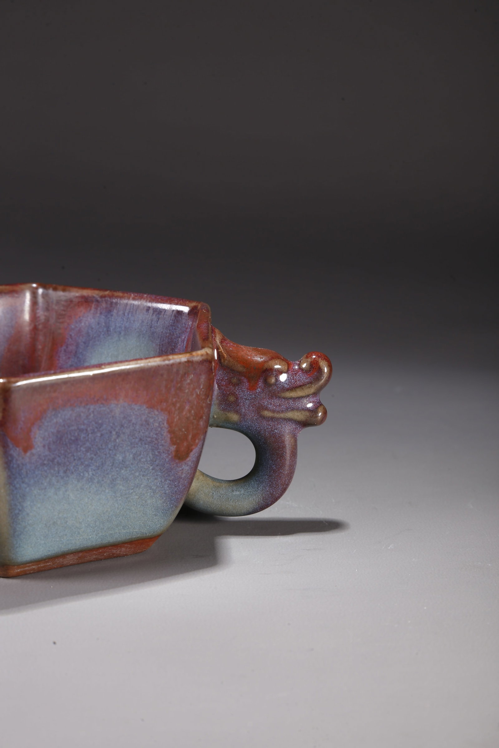 A JUN WARE DRAGON-EARED CUP - 7