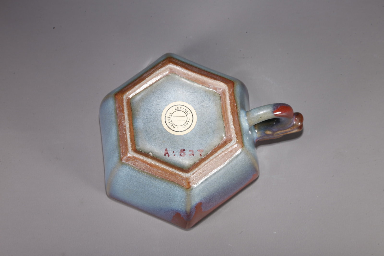 A JUN WARE DRAGON-EARED CUP - 9