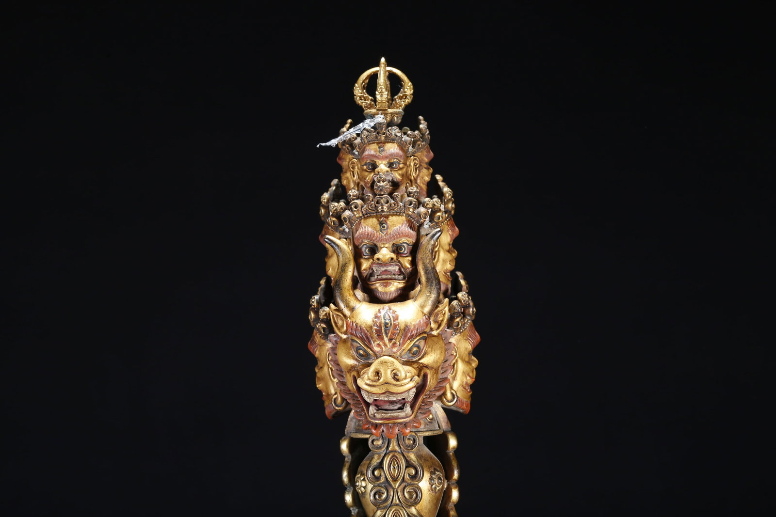 A GILT BRONZE RITUAL IMPLEMENT - 2
