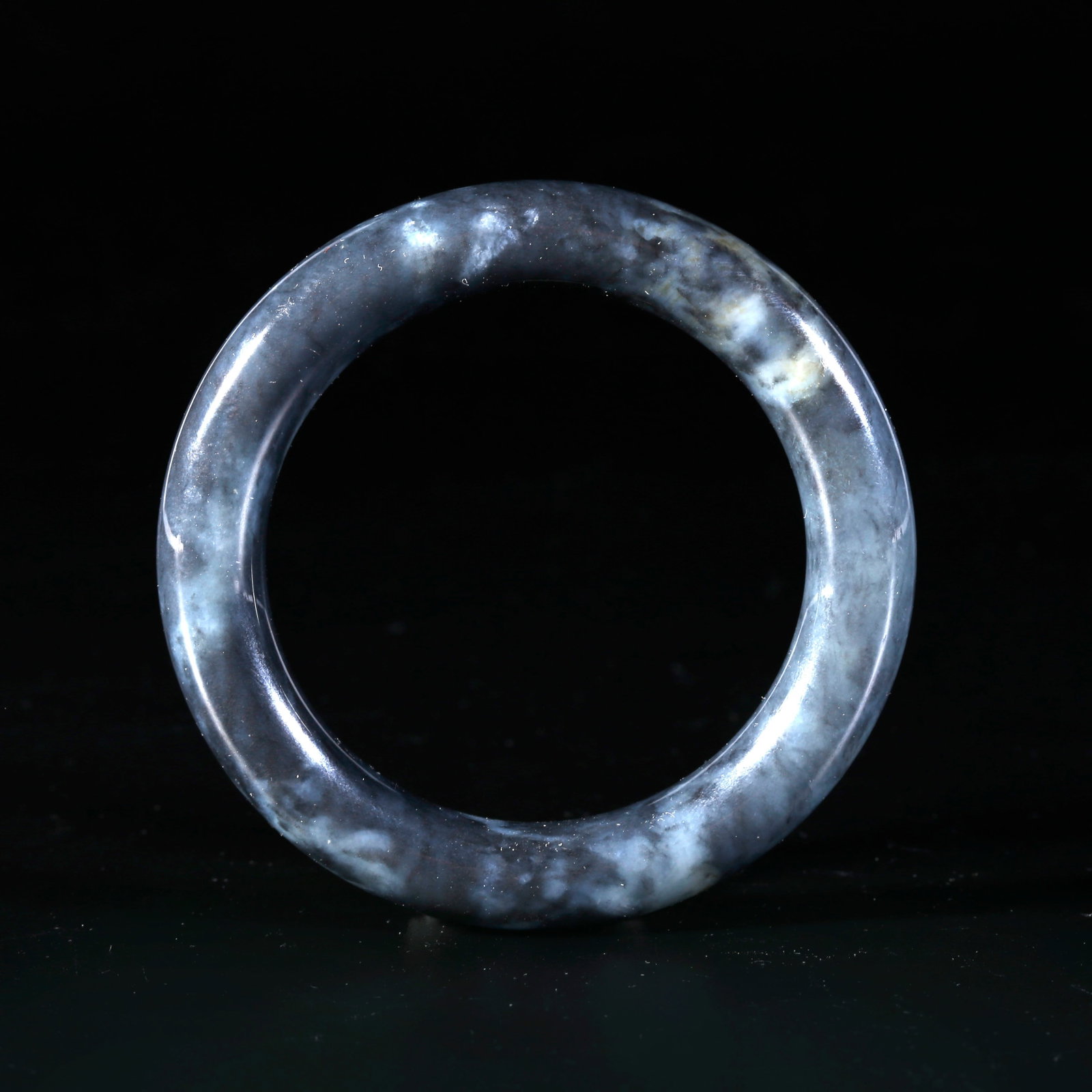 A HETIAN JADE CARVED BANGLE (1 of 10)