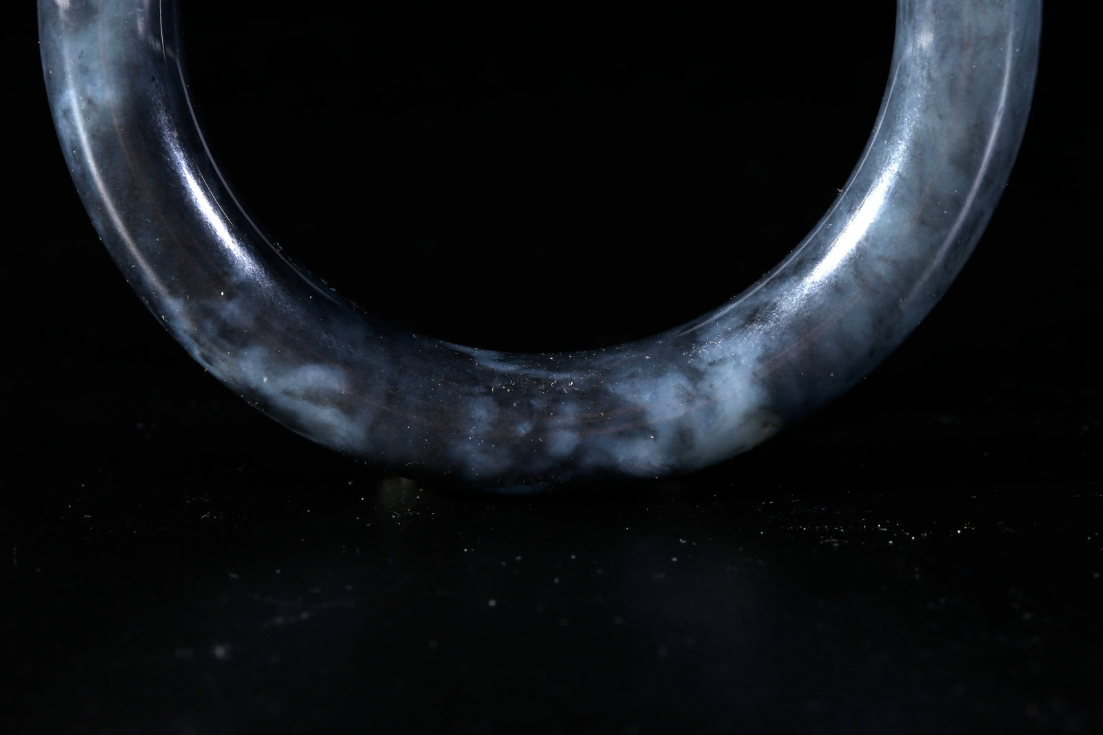 A HETIAN JADE CARVED BANGLE - 3